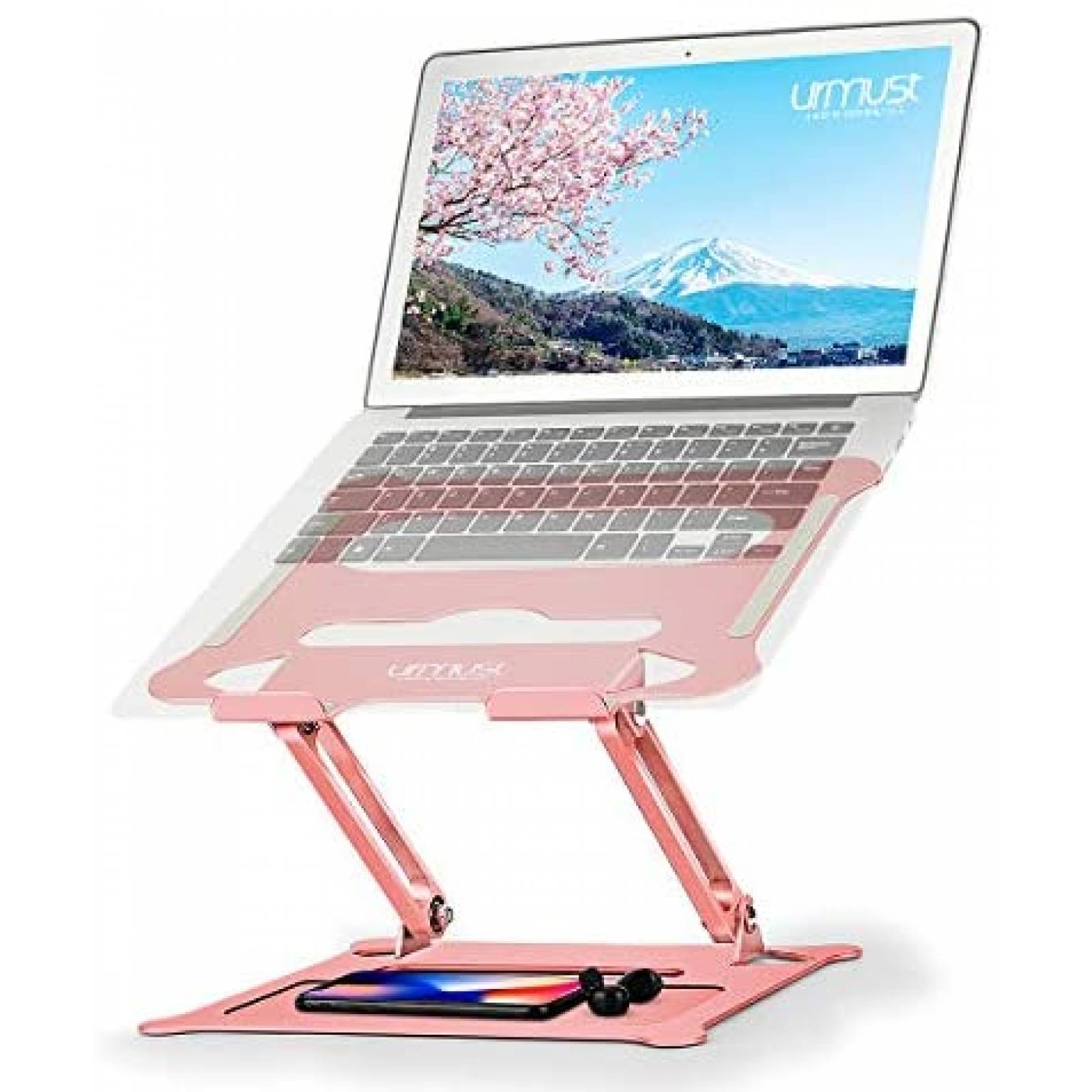 Soporte para Laptop Urmust 15.6'' Ajustable Ergonómico -Rosa 