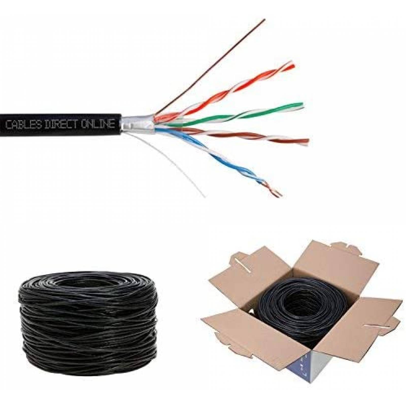 Cable Ethernet Cables Direct Online Longitud de 1000 Pies 