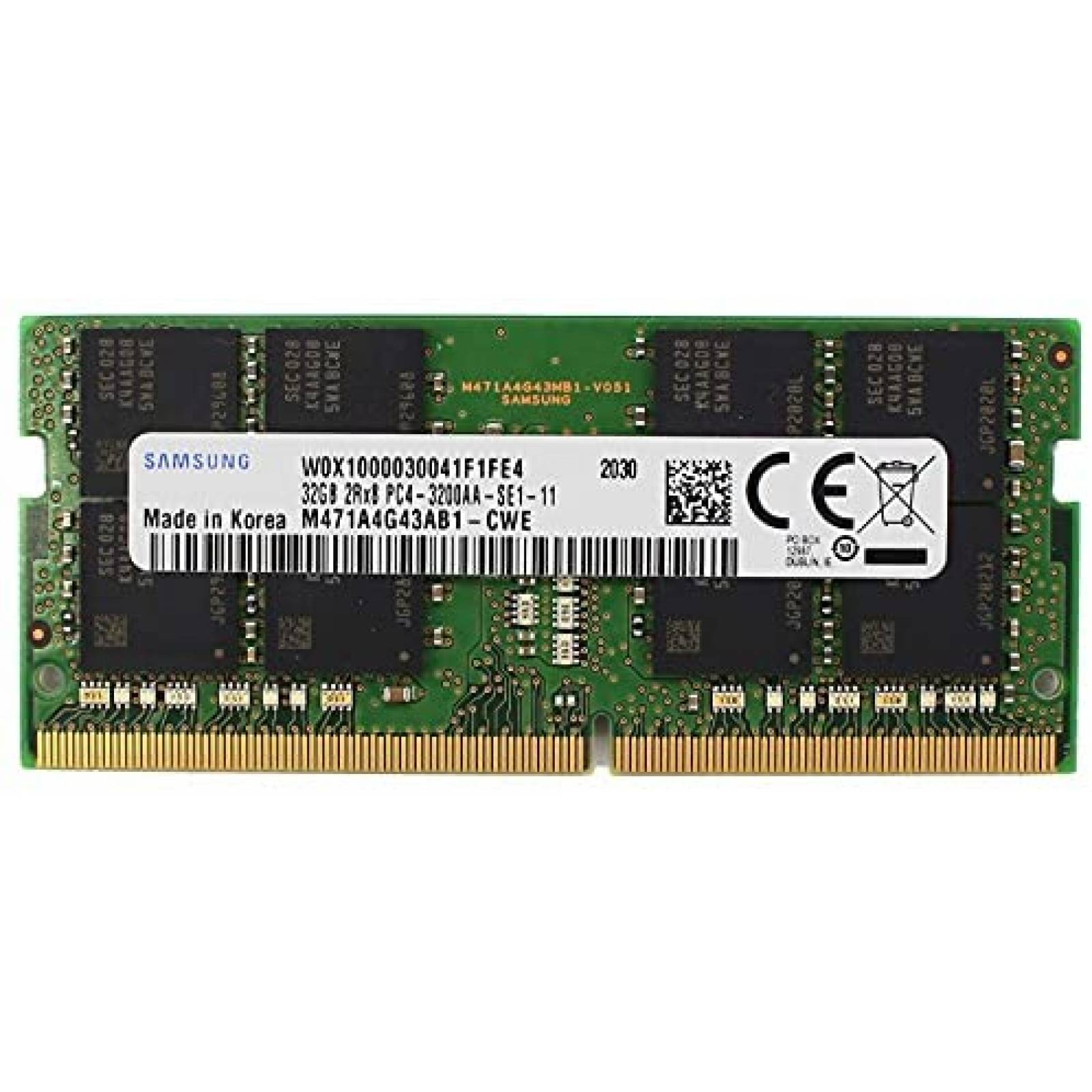 Memoria Ram SAMSUNG SODIMM 32GB DDR4 3200 MHz -Verde