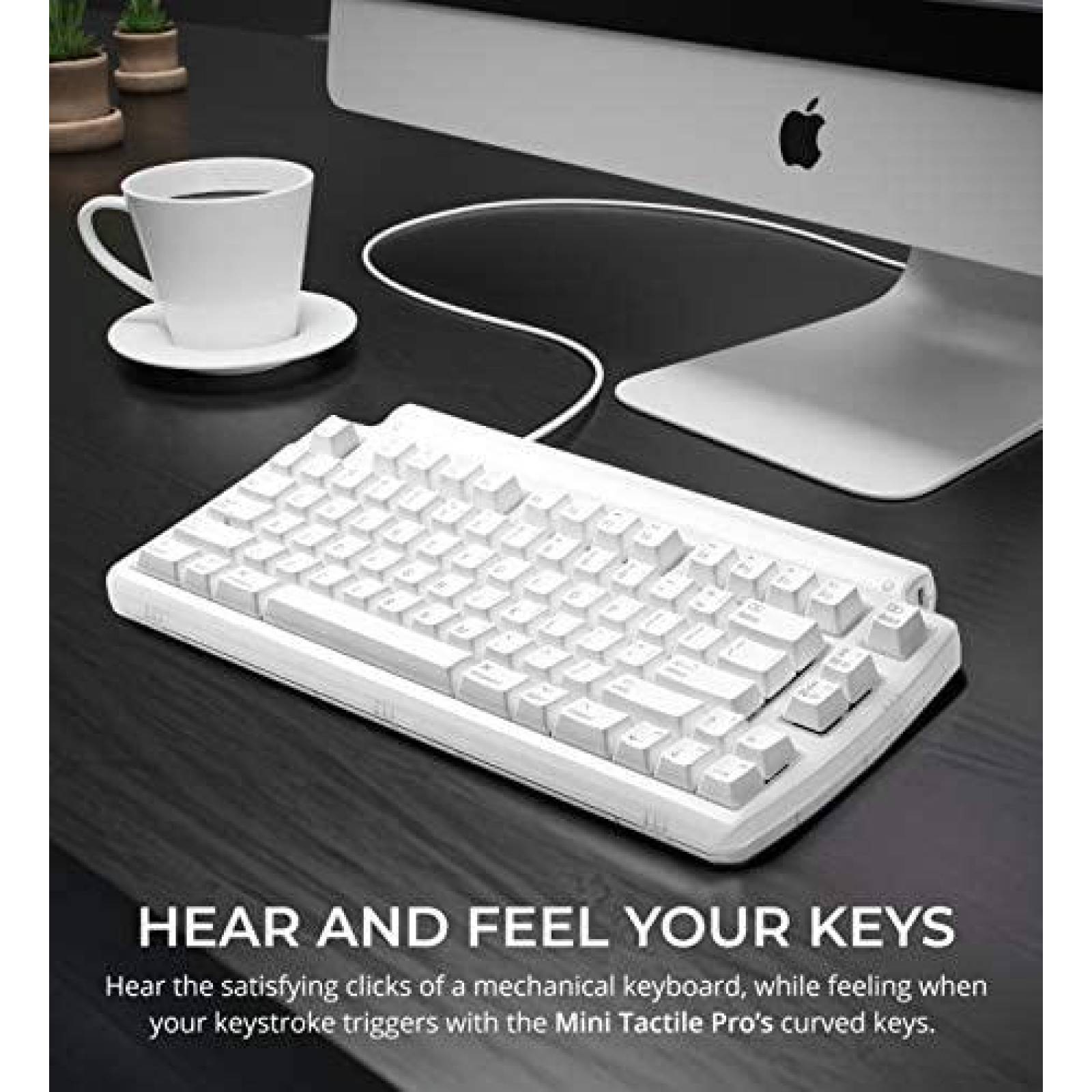 Teclado Matias FK303 USB Alambrico para Mac -Blanco