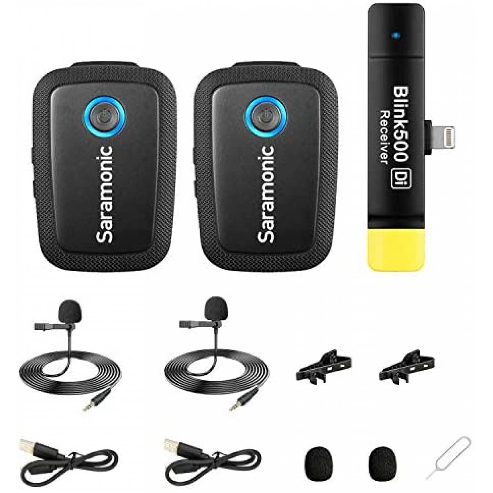 Sistema de microfono Saramonic Blink500 Inalambrico -Negro