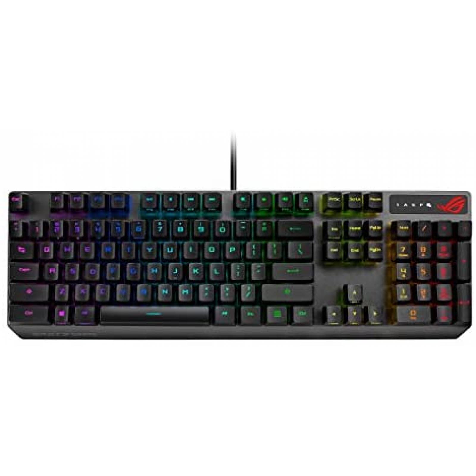 Teclado Gamer Asus ROG Strix Scope RX RGB USB LED -Negro