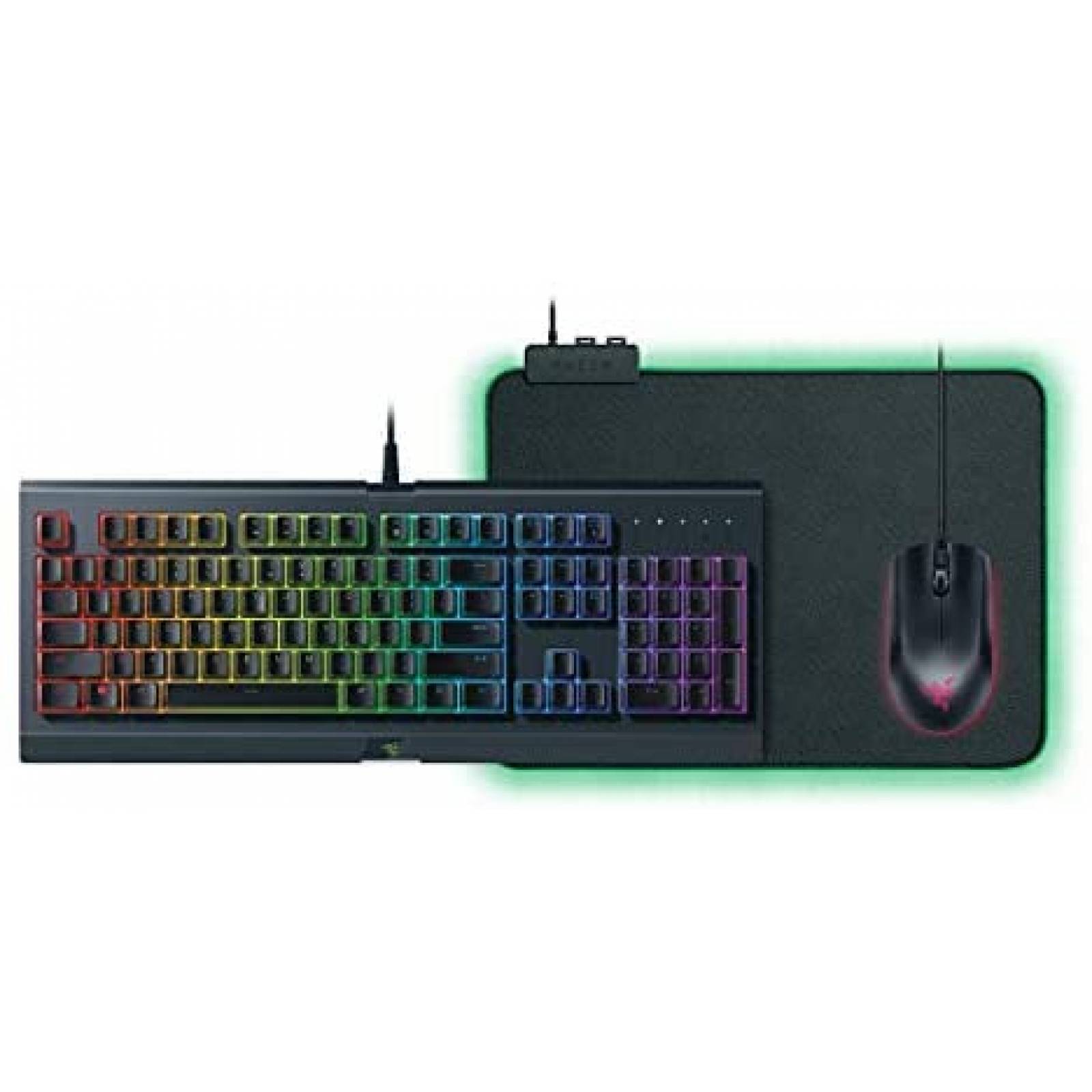 Teclado Gamer Razer Cynosa Chroma con Mousepad -Negro 