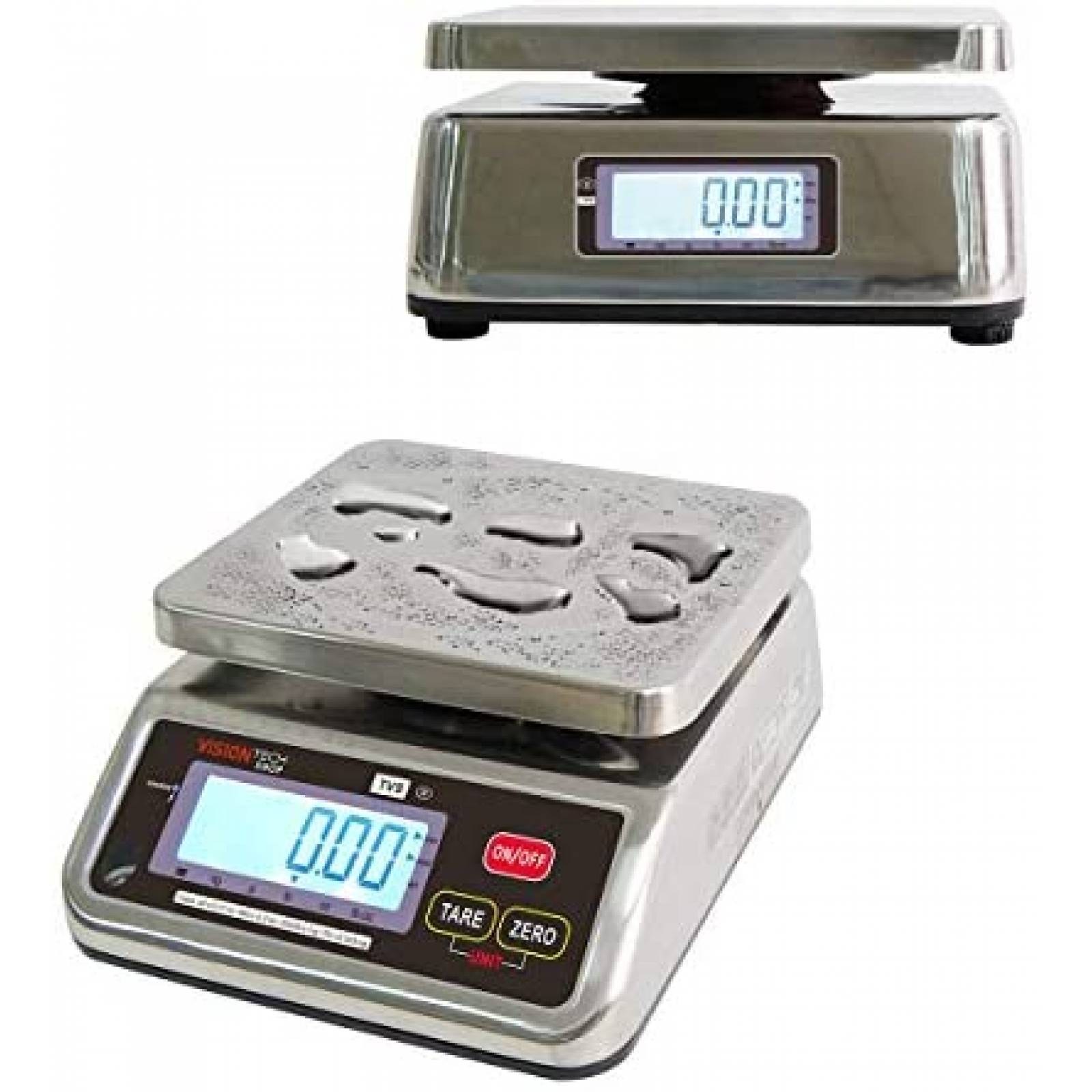 Báscula VisionTechShop Acero Inoxidable Capacidad de 60lb 