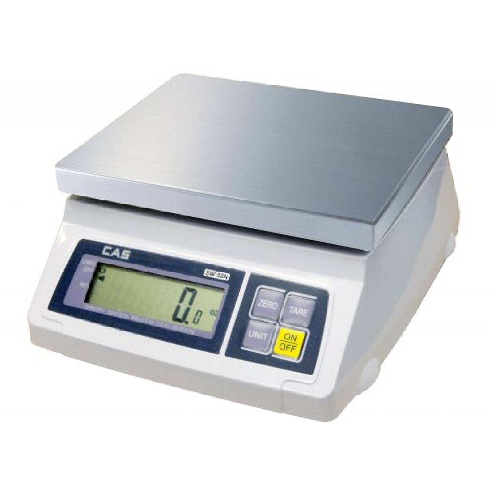 Báscula CAS Capacidad de 50 Libras Pantalla LCD -Gris