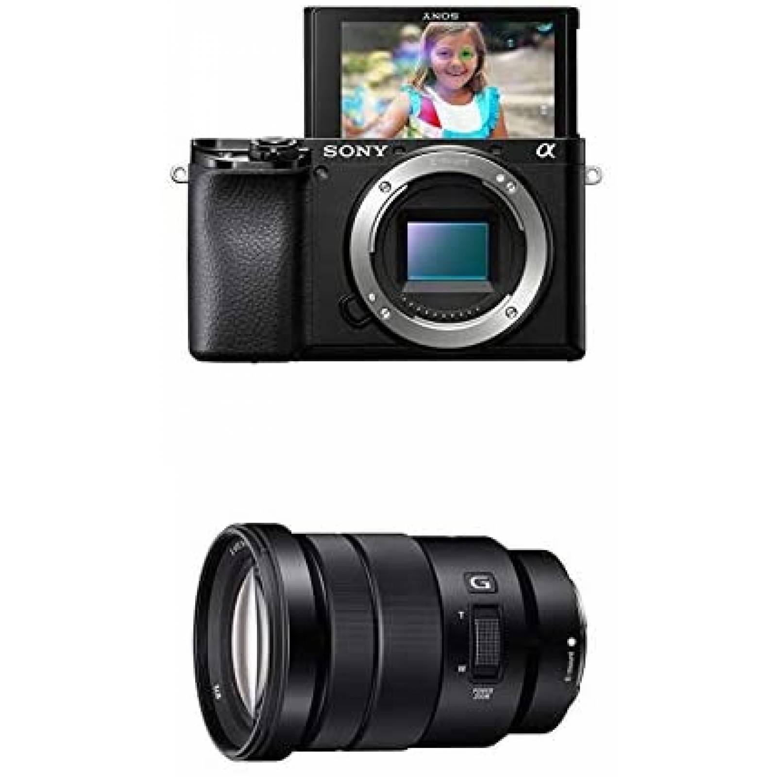 Cámara Digital Sony Alpha A6100 c/ Lente 18-105mm -Negro 