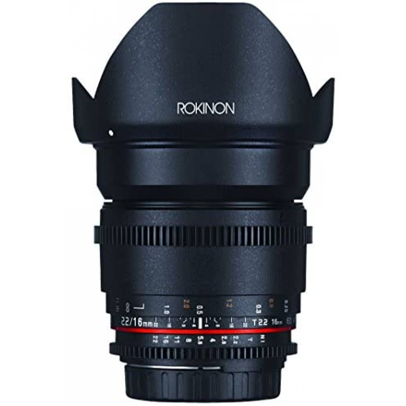Lente de Cámara de Fotografía Rokinon 16mm T2.2 -Negro 