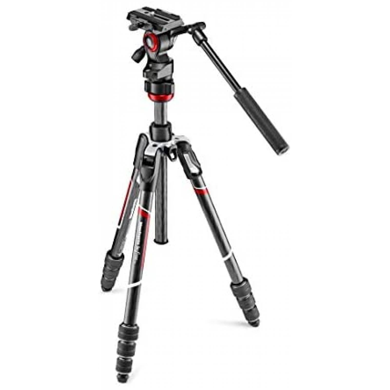 Tripié Manfrotto Hecho de Fibra de Carbono -Negro 