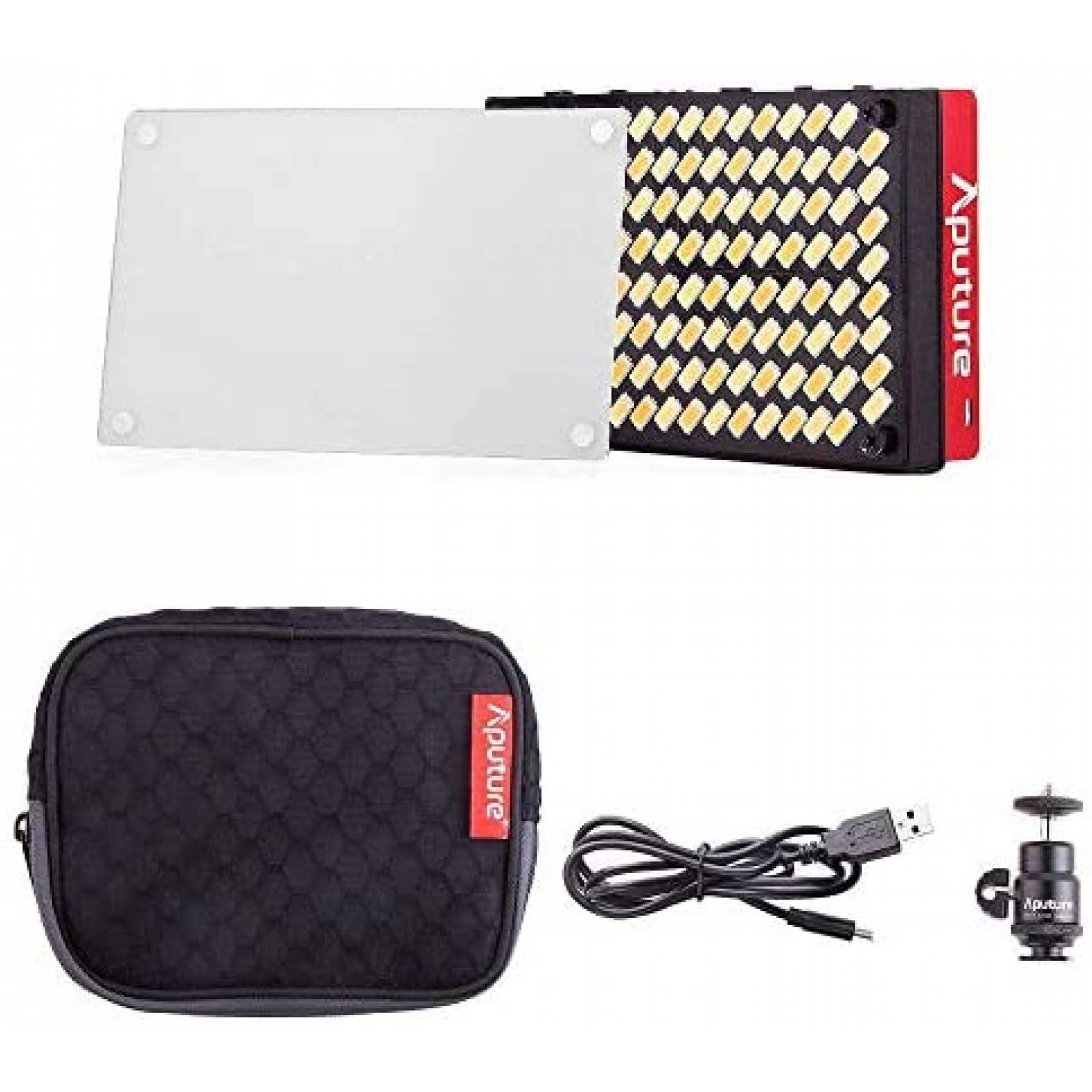 Luz LED Aputure AL-MX Temperatura De Color 2800-6500K -Negro