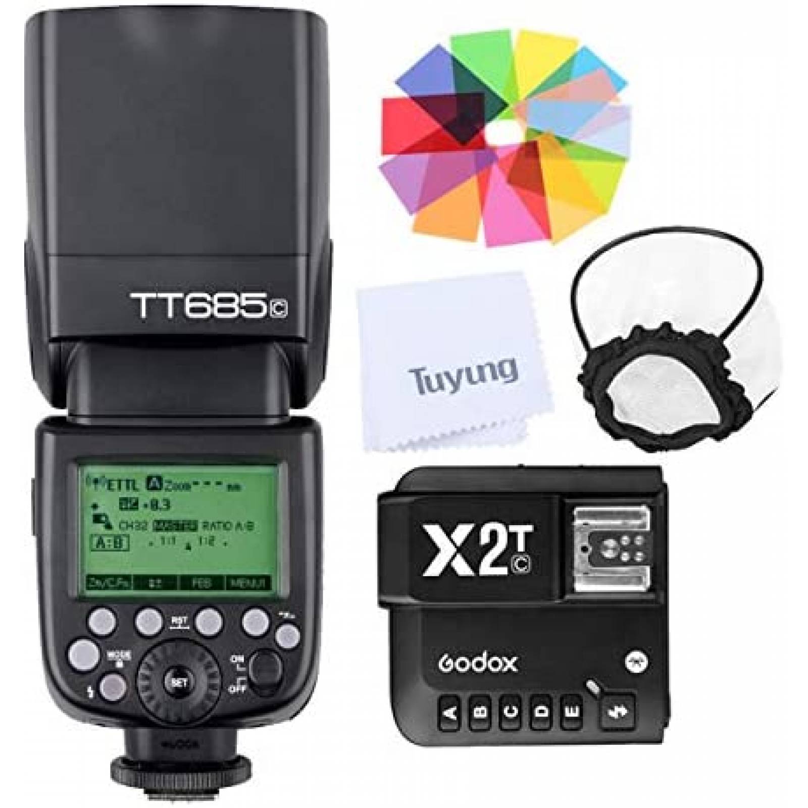 Flash Godox TT685C E-TTL II 2.4GHz 1/8000s -Negro 
