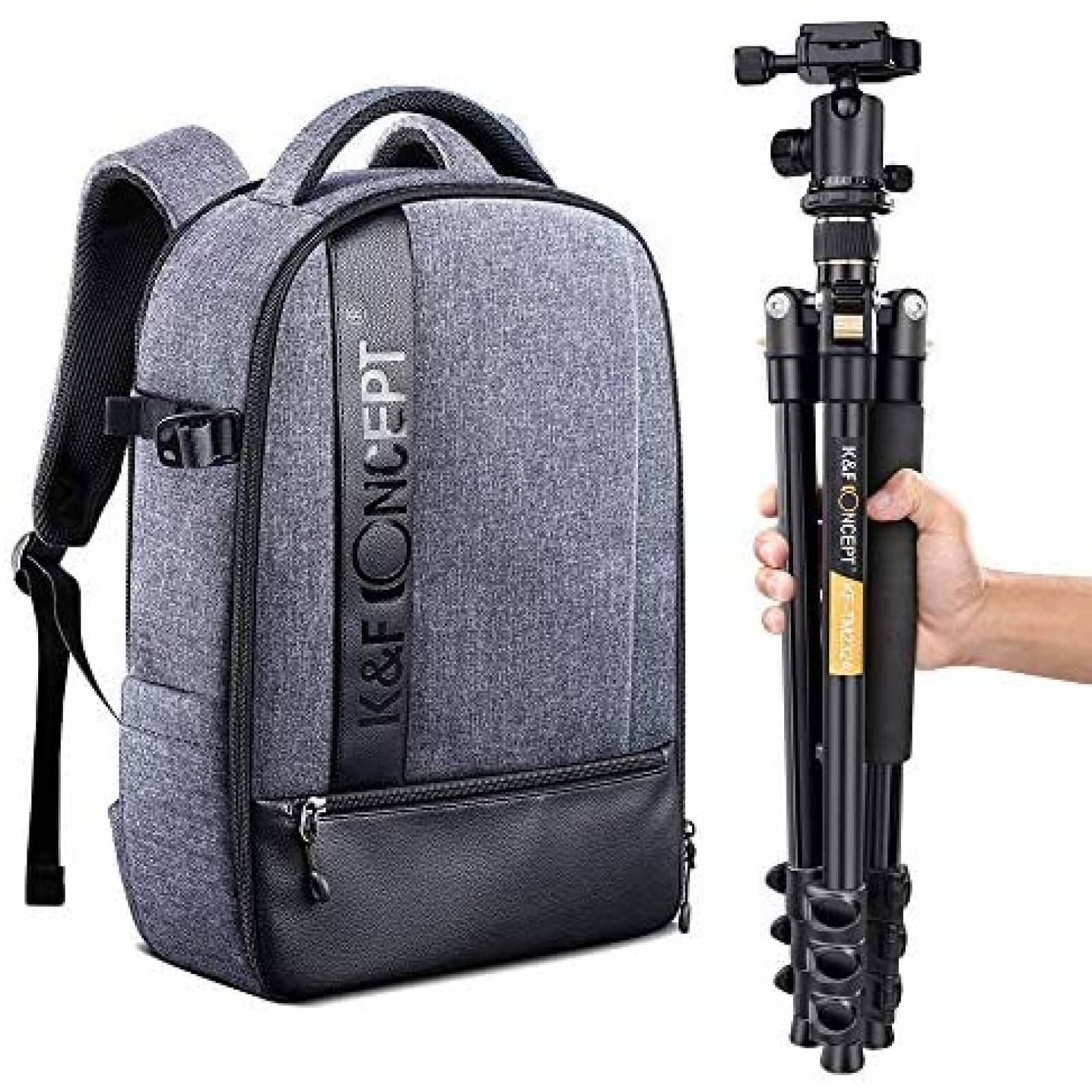 Mochila para Cámara y Tripie K&F Concept TM2324 62'' Ligera 