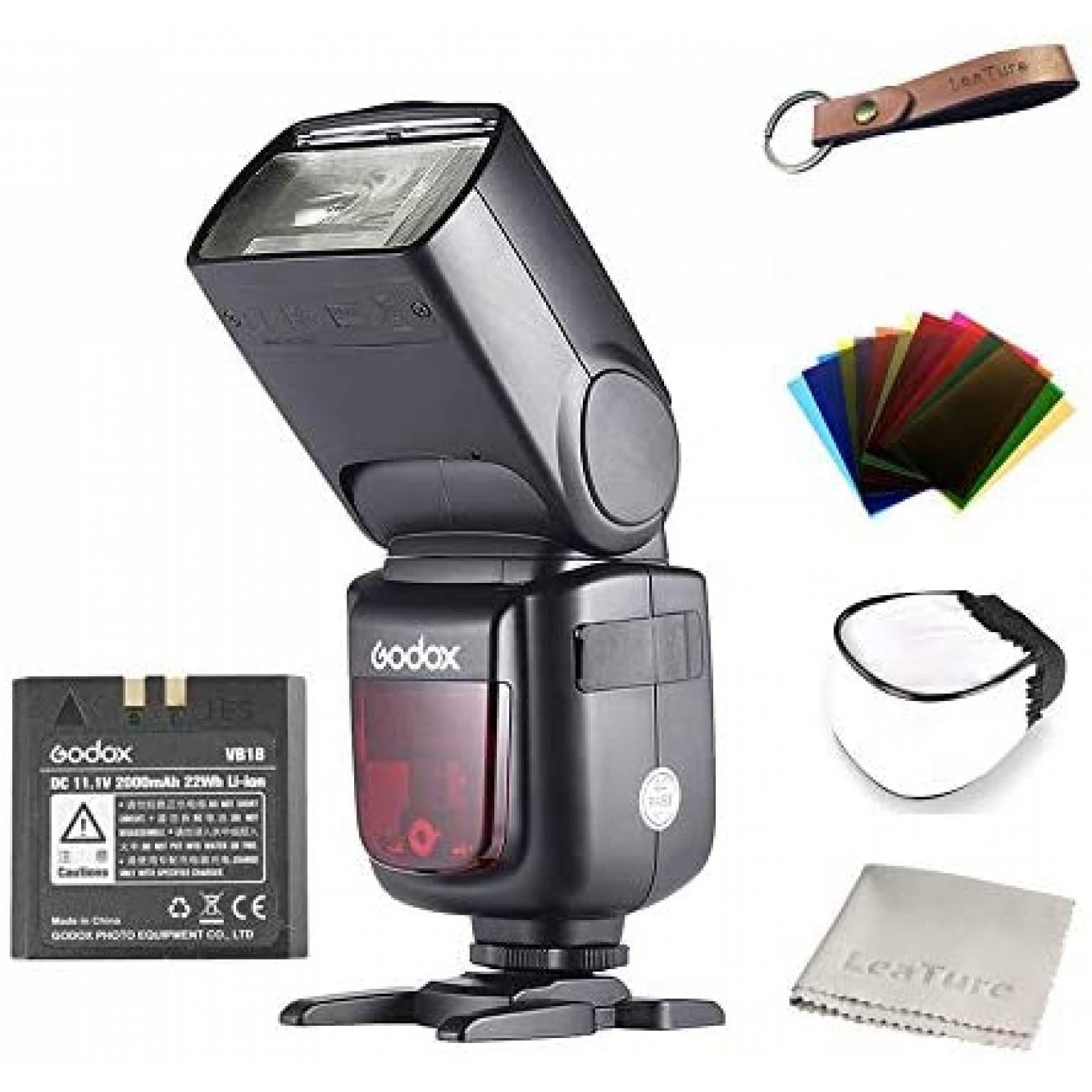 Flash de iones Godox V860II-N Para cámaras Nikon -Negro 