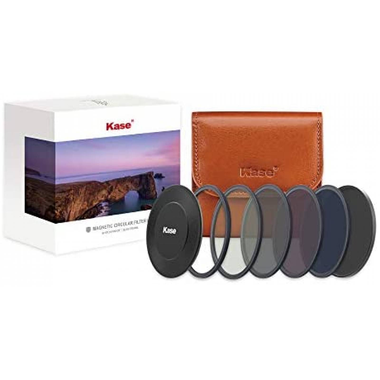 Kit de Fotografía Kase Filtros de 77mm y Bolsa -Negro 