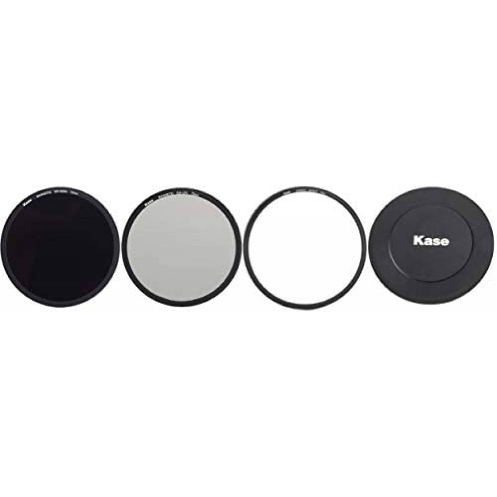 4 Filtros de Fotografía Kase 72mm + Bolsa de Almacenamiento 