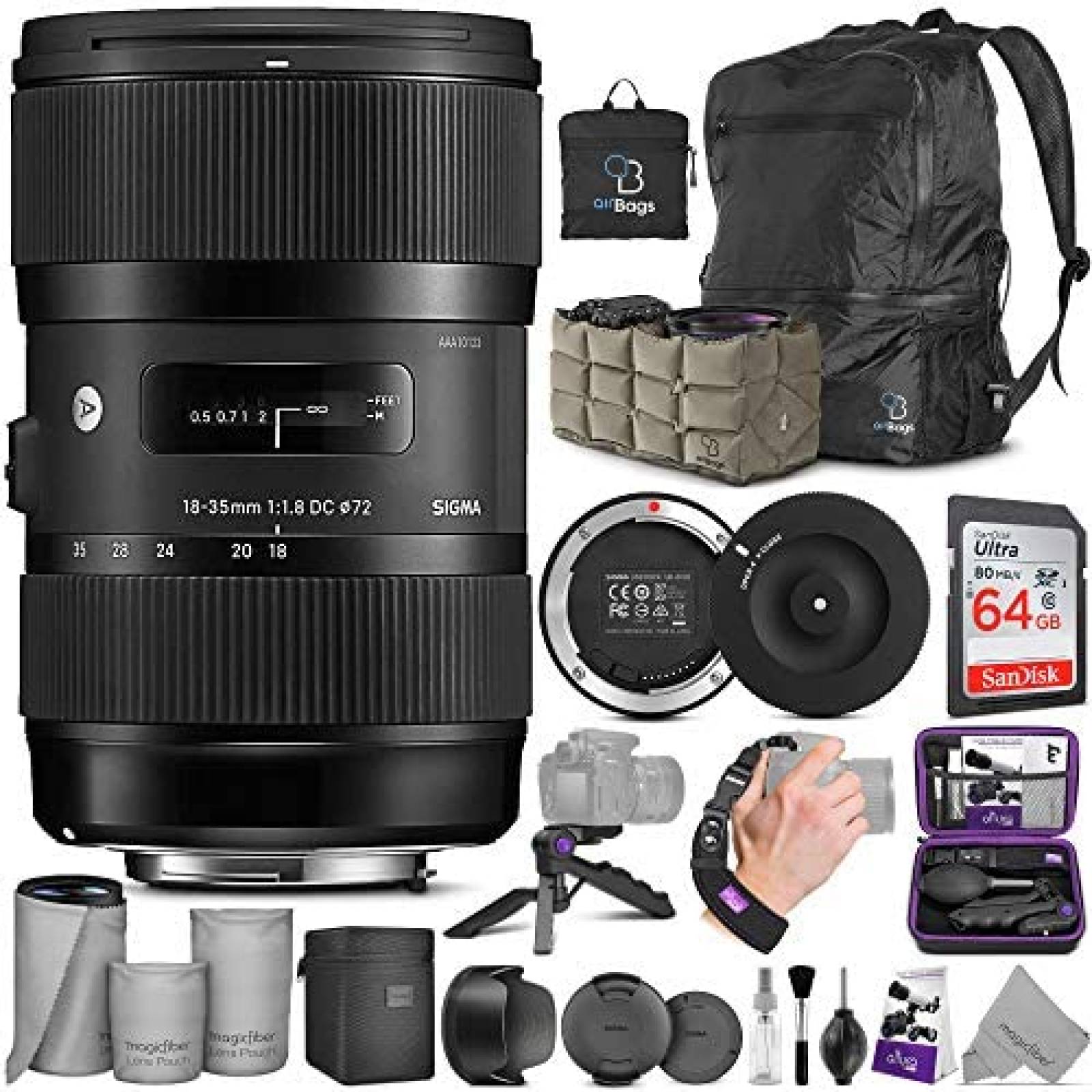 Kit Lente de Cámara Sigma 18-35mm F1.8 Art DC HSM 1.8 f