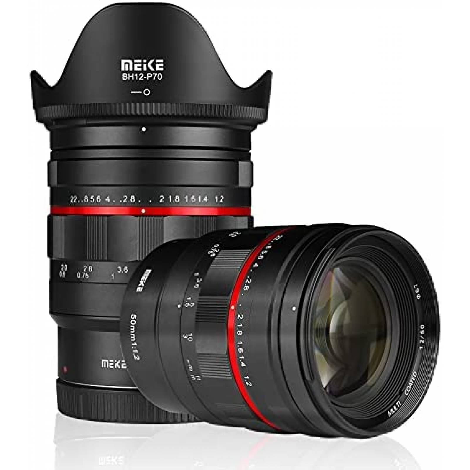 Lente de Cámara de Fotografía Meike 50mm F1.2 -Negro 