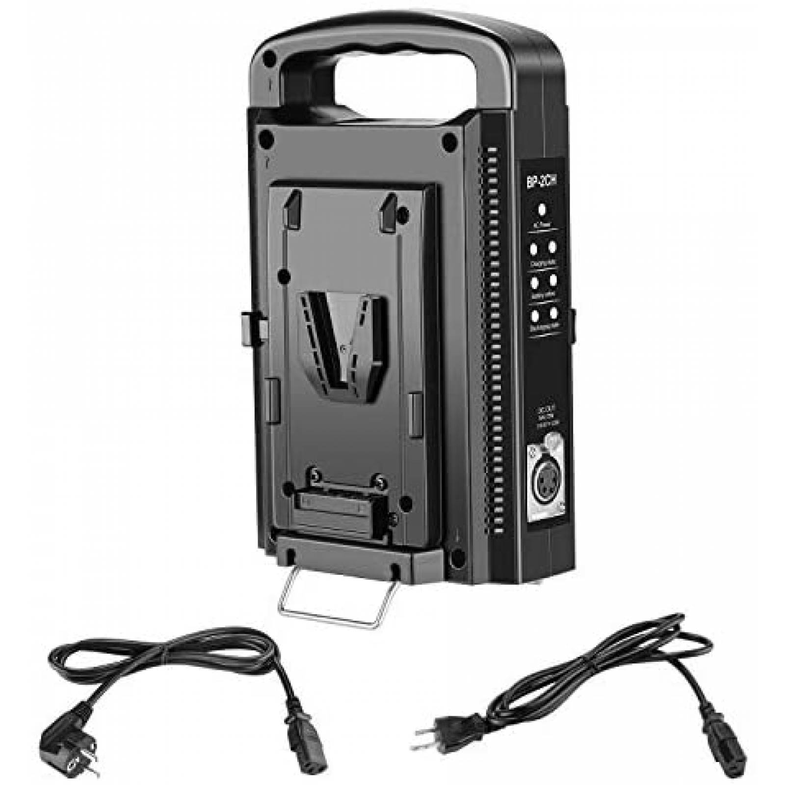 Cargador de Batería Neewer BP-2CH 16.5V con Cable XLR -Negro 