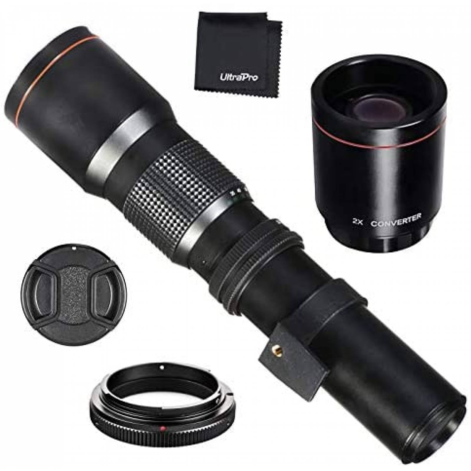 Lente para Cámara UltraPro Canon 500-1000mm con Accesorios 