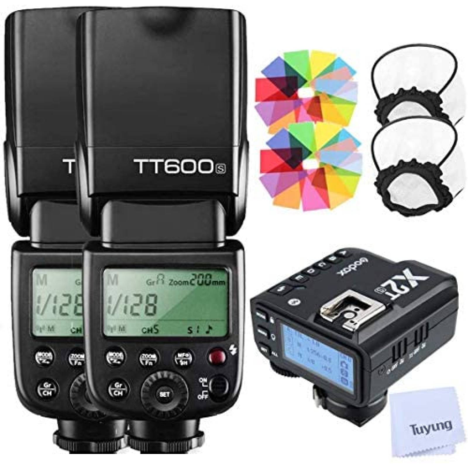 Flash Godox TT600S 2pcs 2.4G 1/8000s Para Sony -Negro 