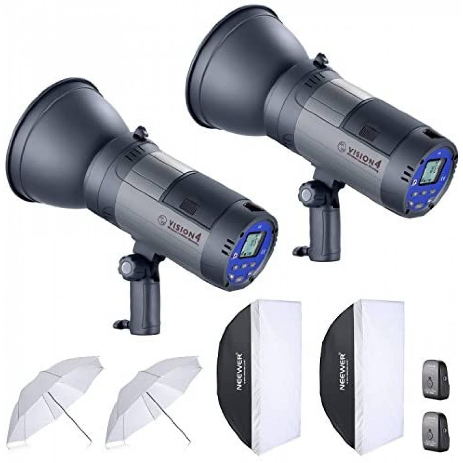 Flash Neewer para Exteriores de 600 W con Paraguas + Softbox 