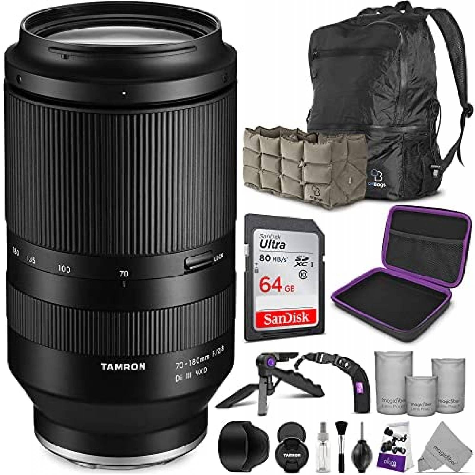 Lente de Cámara Tamron 70-180mm f/2.8 Di III VXD -Negro 