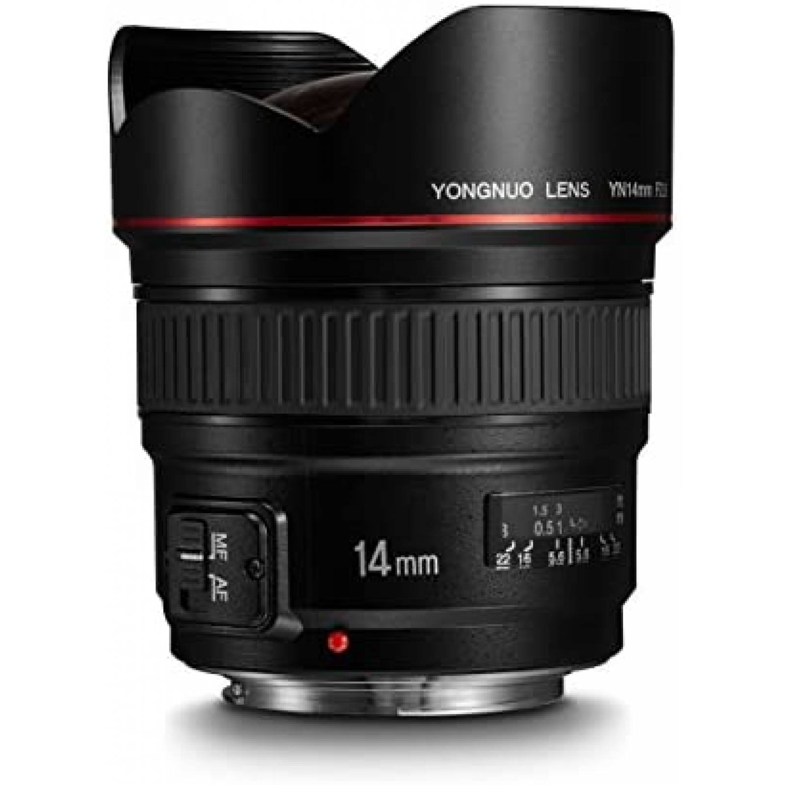 Lente Yongnuo 14mm F2.8 Ultra Gran Angular Prime para Canon 
