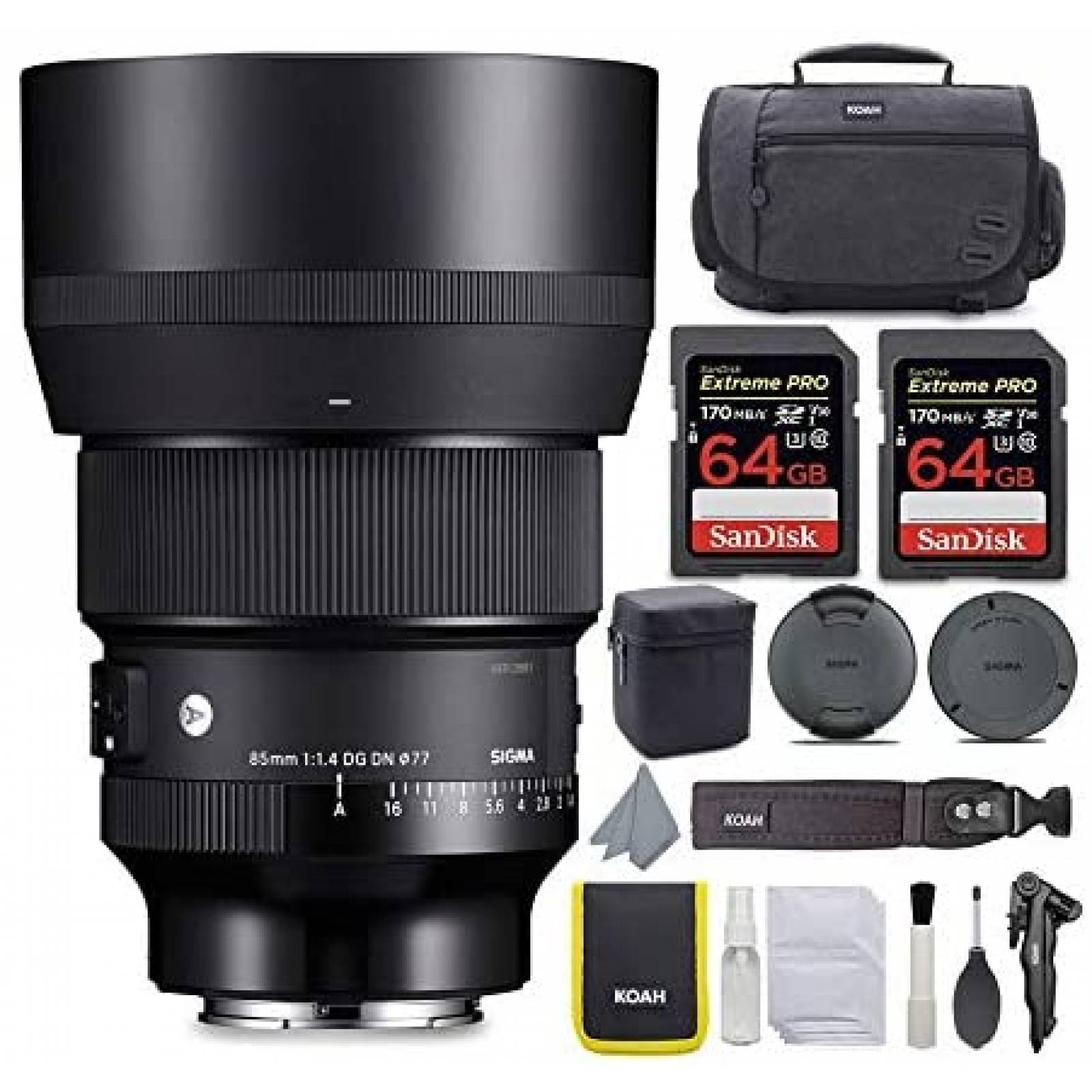 Lente de Cámara Sigma 85mm f/1.4 DG DN Art 64GB -Negro