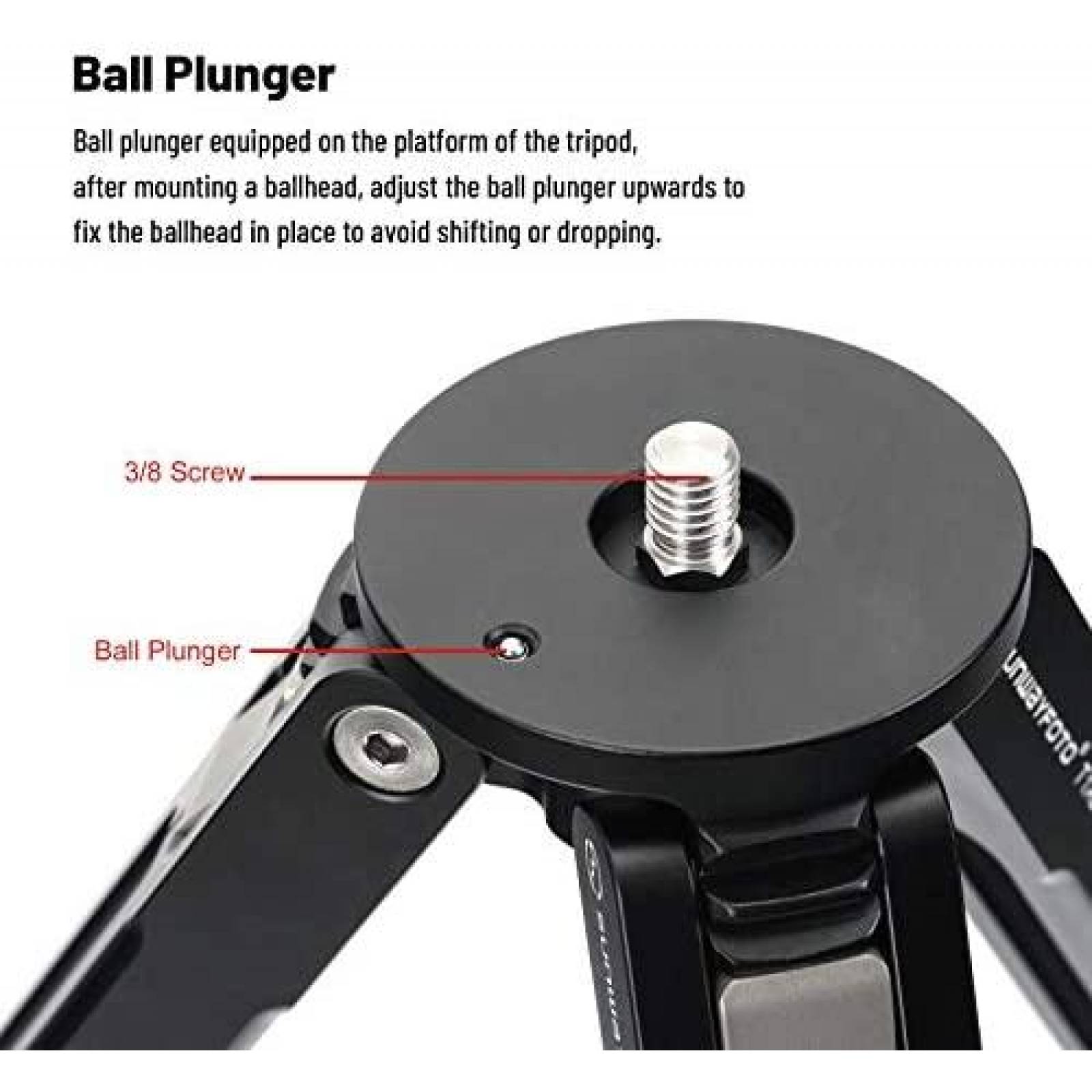 Tripode SUNWAYFOTO T1A20 2 Secciones Capacidad 25kg 46cm