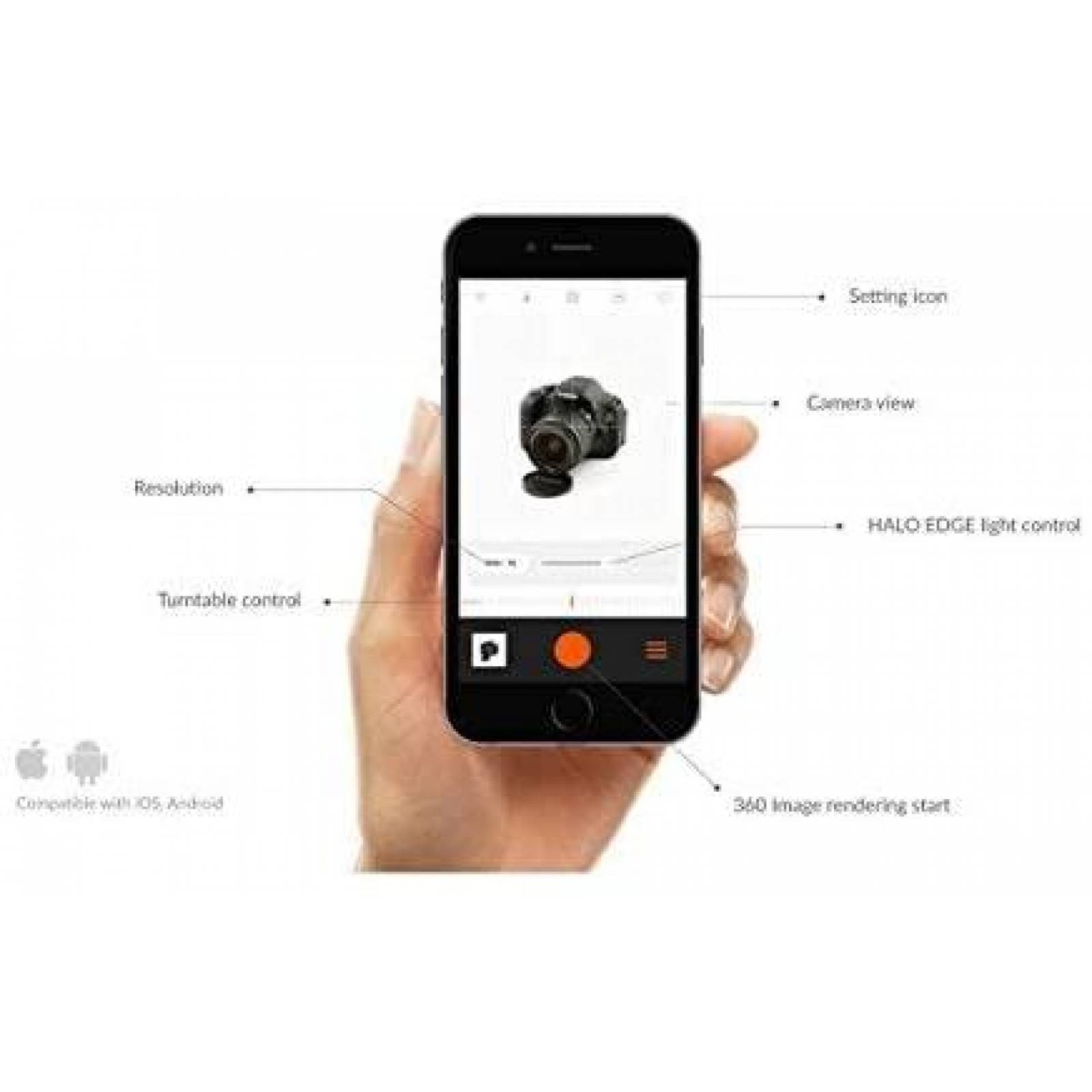 Base de Fotografia Foldio Portatil Multifuncional -Blanco