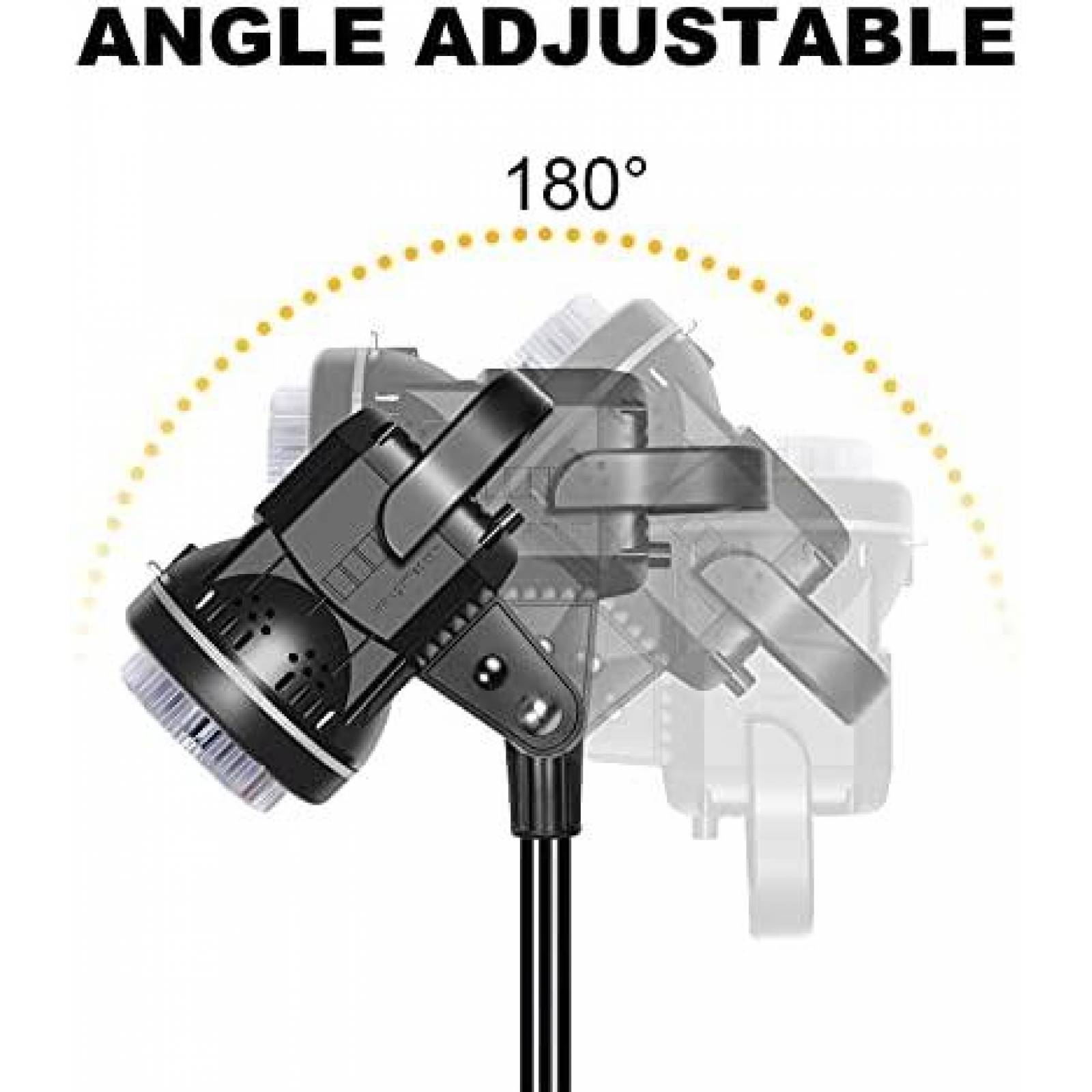 Kit de iluminacion Softbox GVM VC-P80S2 de fotografia -Negro