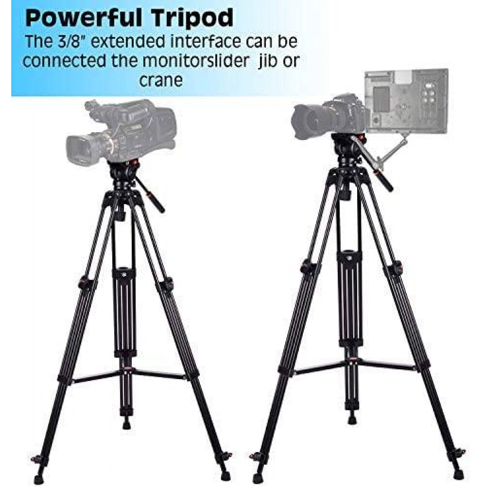 Tripie para Camara Profesional COMAN KX3636 74'' -Negro