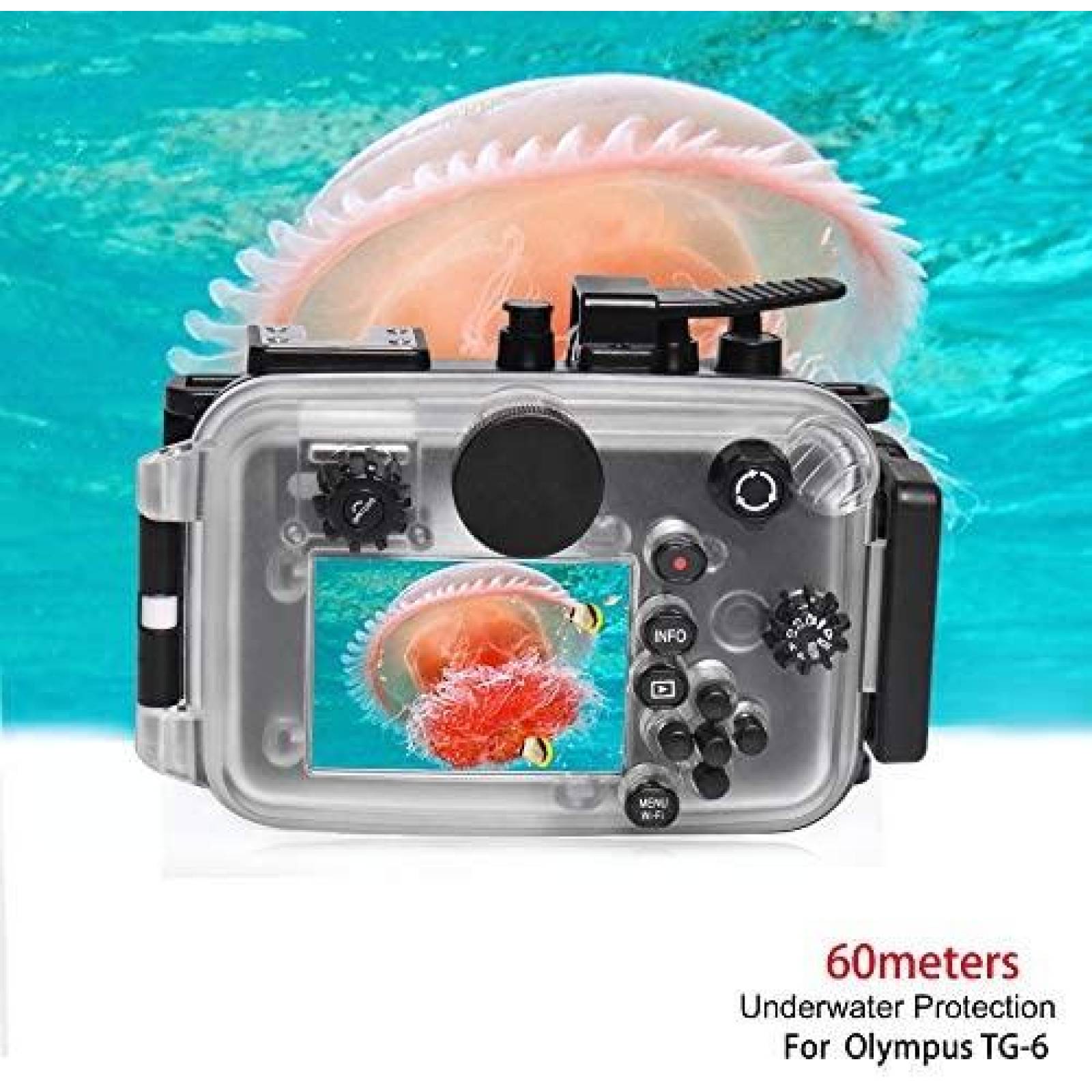 Carcasa Seafrogs WPC-TG6 Impermeable De Camara Olympus TG-6
