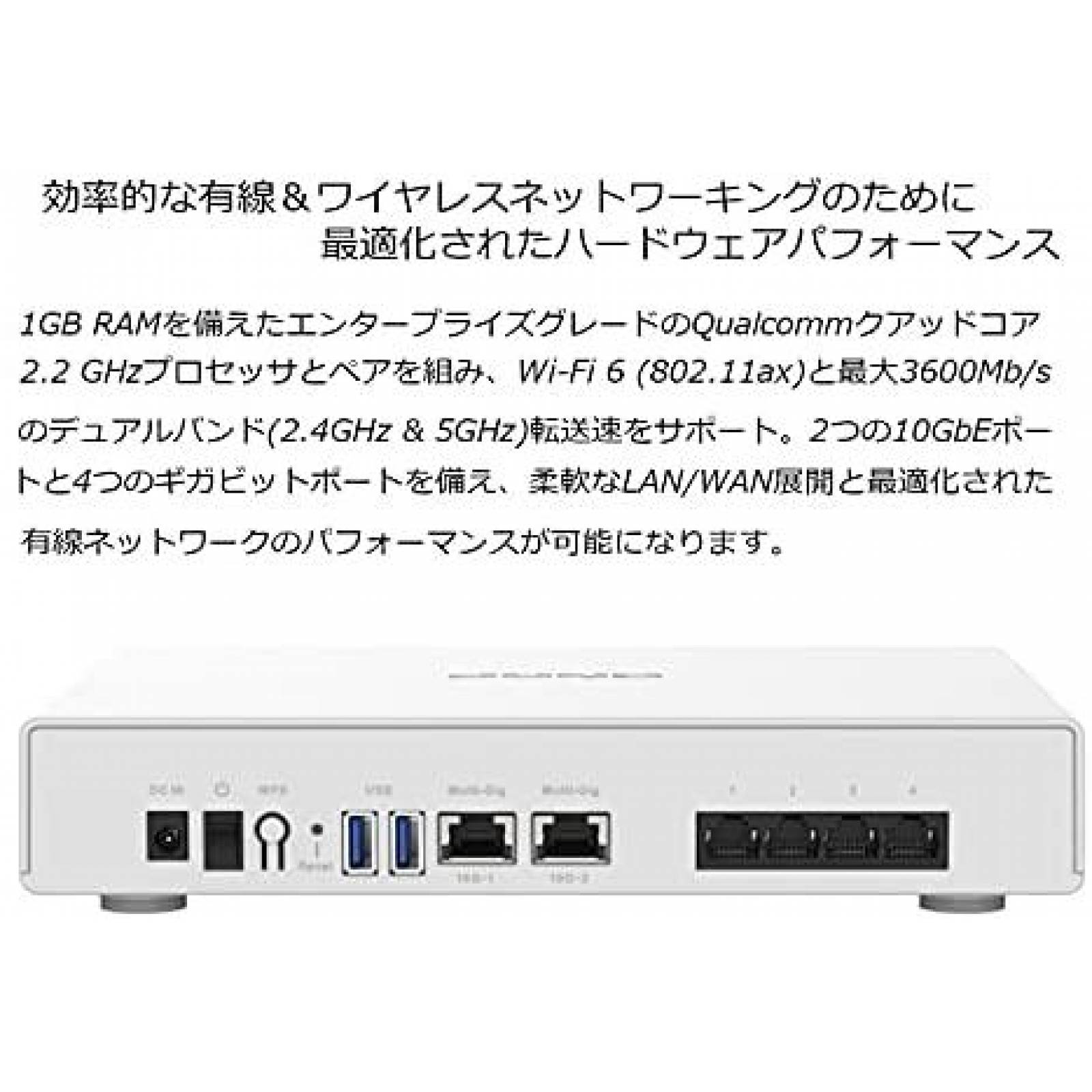 Router QNAP QHora-301W Wi-Fi 6 de Doble Banda 802.11ax