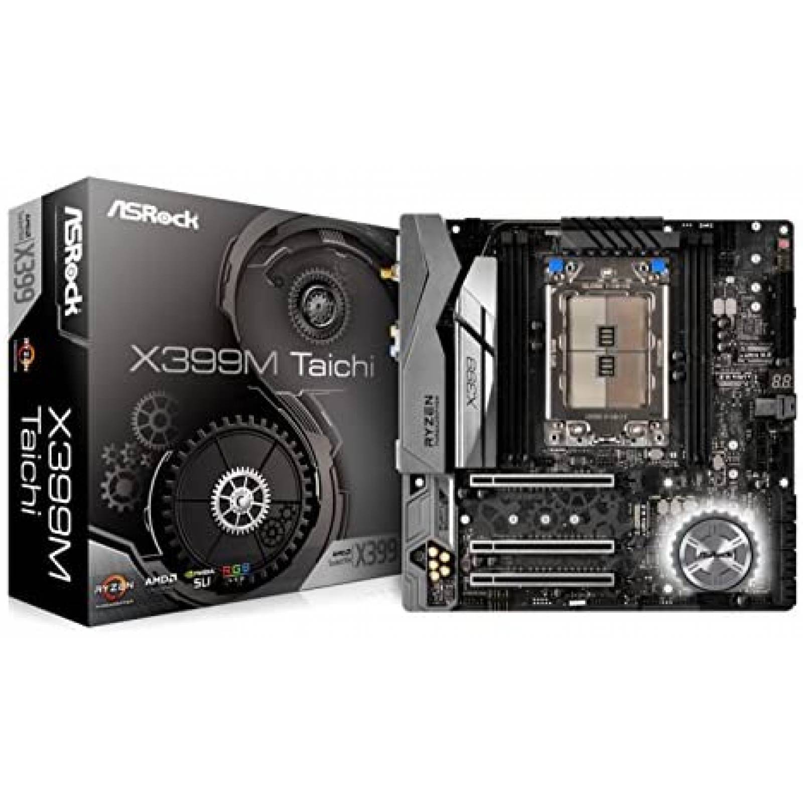 Tarjeta Madre ASRock Socket AMD X399 /DDR4 /TR4 -Negro