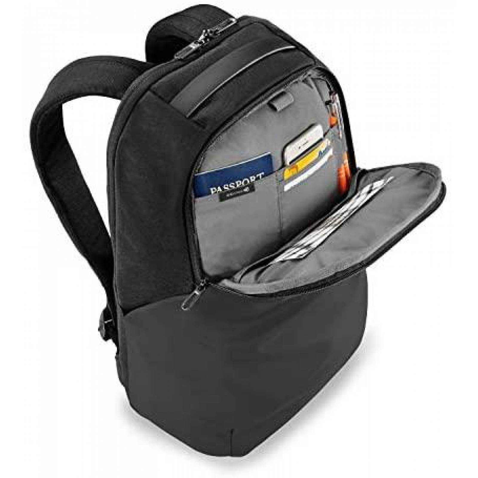 Mochila Briggs & Riley Delve 17" x 12" x 6" -Negro
