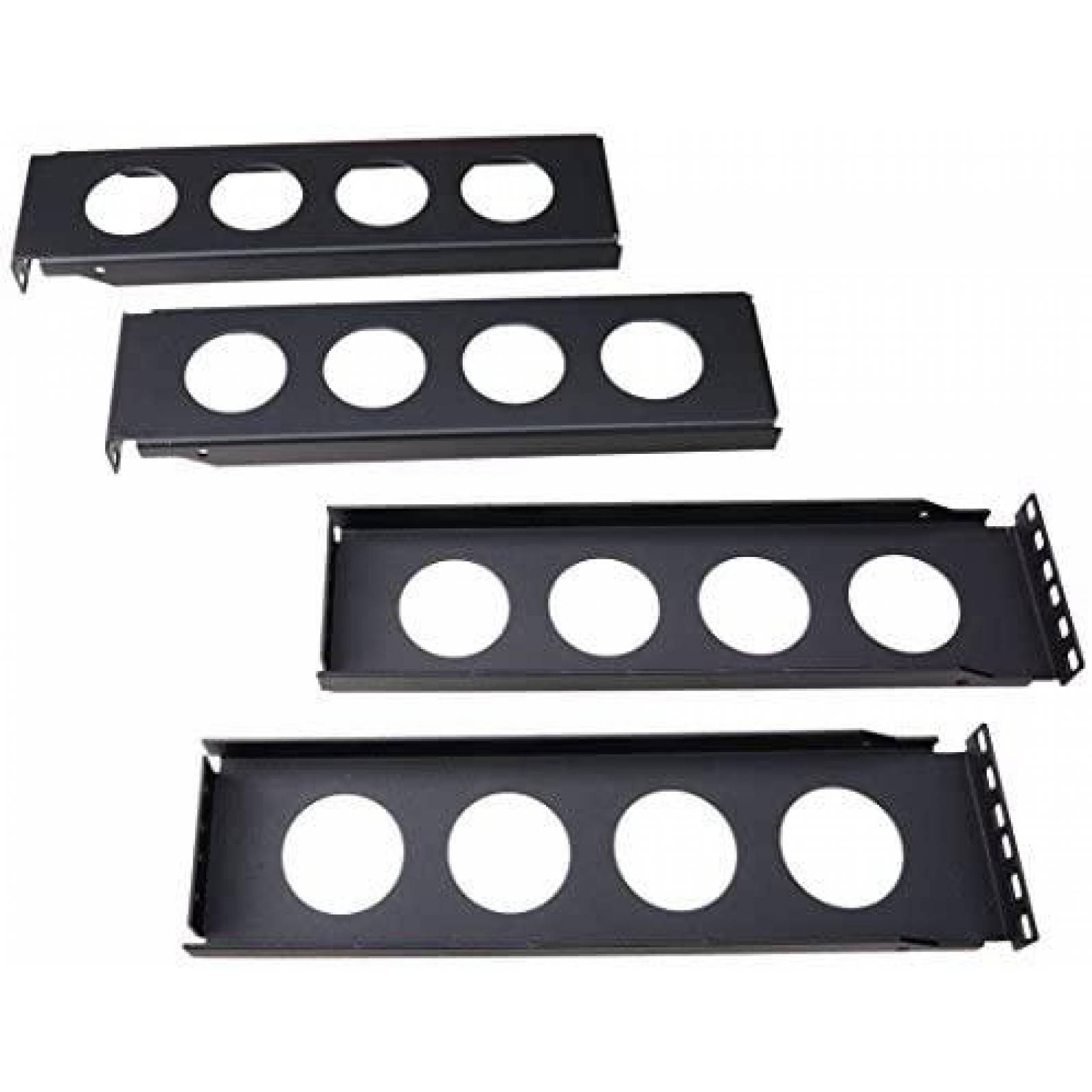 Kit Bastidor RackSolutions 2POST-2UKIT 2pzs 1U 2U -Negro