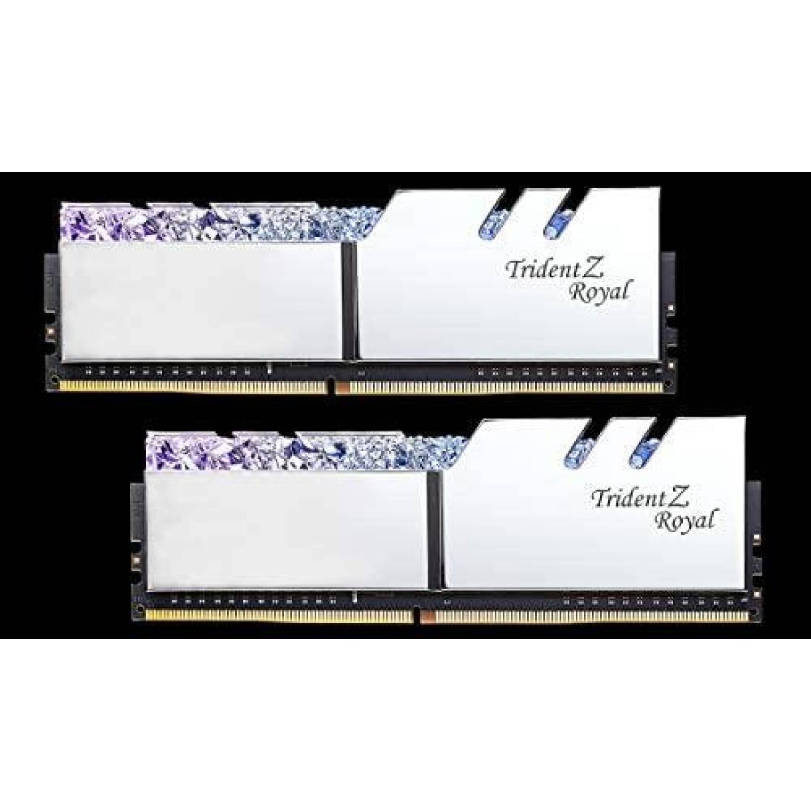 Memoria G.Skill Trident Z Royal 32GB DDR4(2x16GB) -Plata