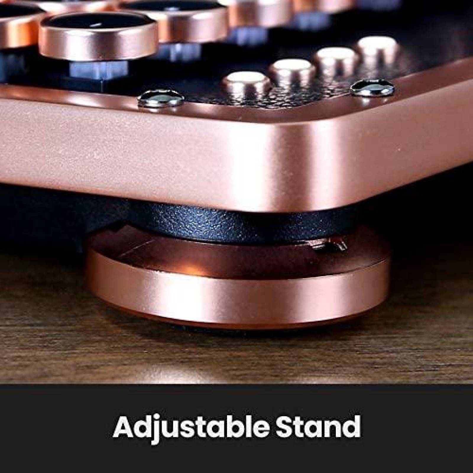 Teclado Azio Retro Bluetooth + USB Mecanico -Cafe