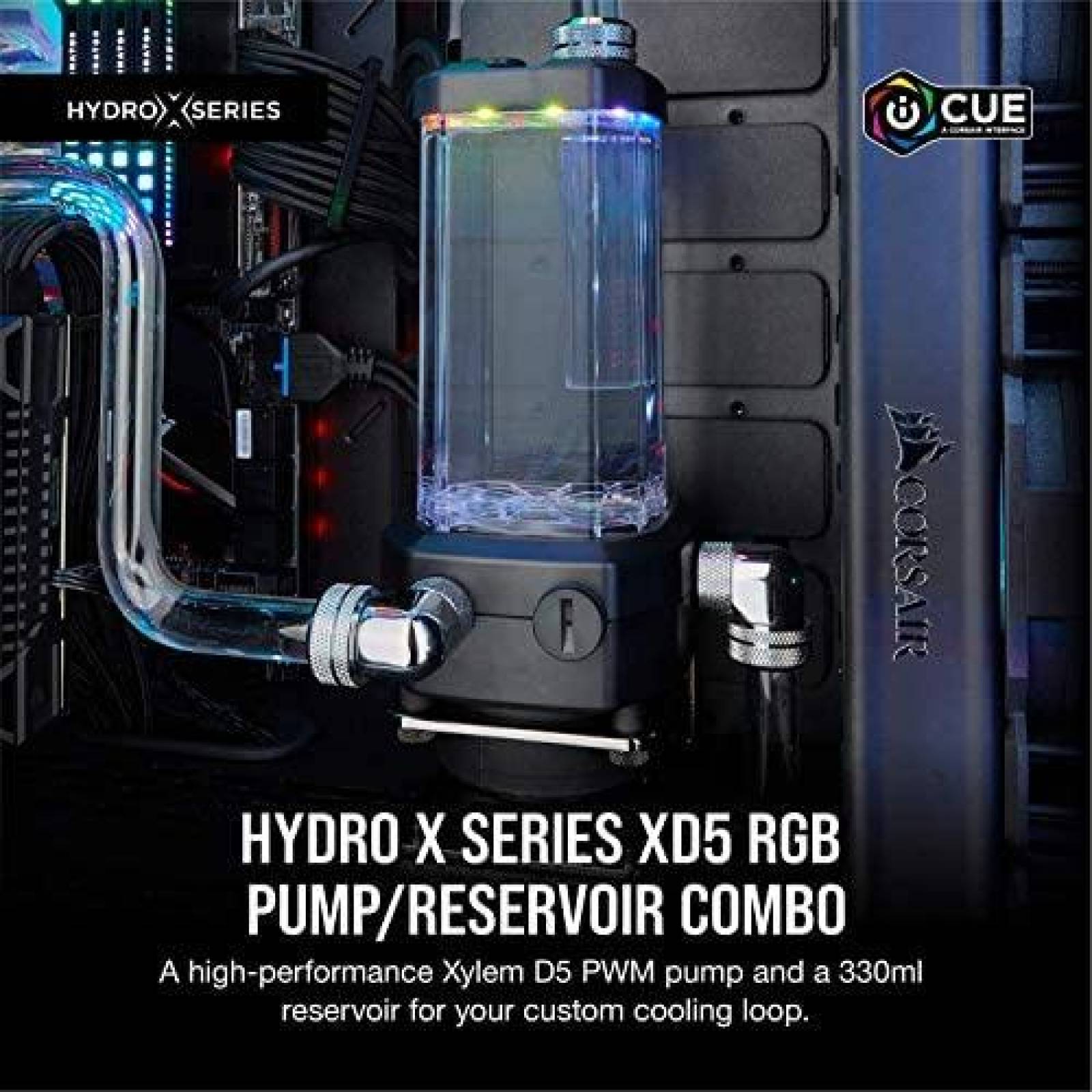 Sensor de Temperatura Corsair Hydro X Series XD5 RGB -Negro