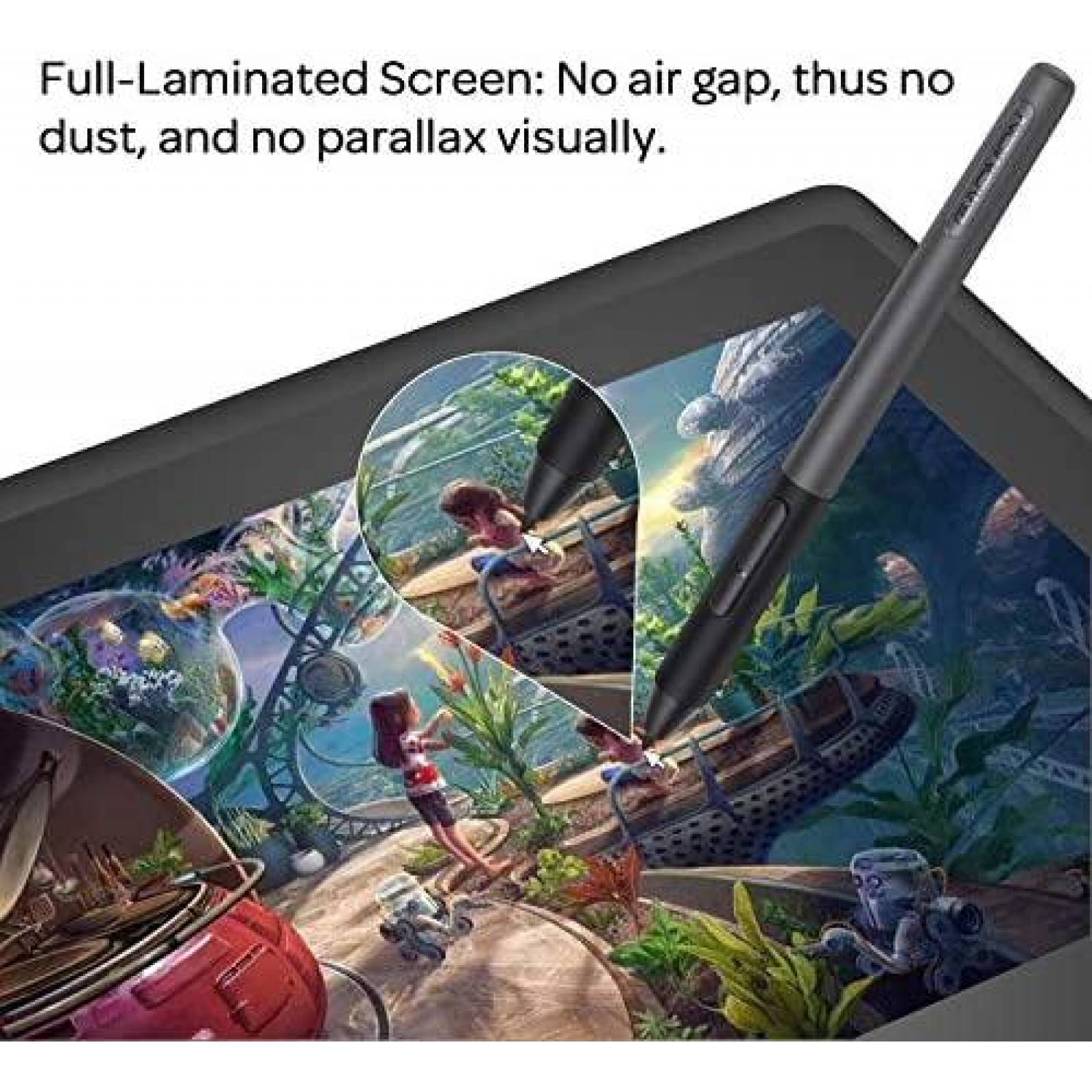 Tablet GAOMON PD156 Pro 15.6'' 9 teclas Express -Negro