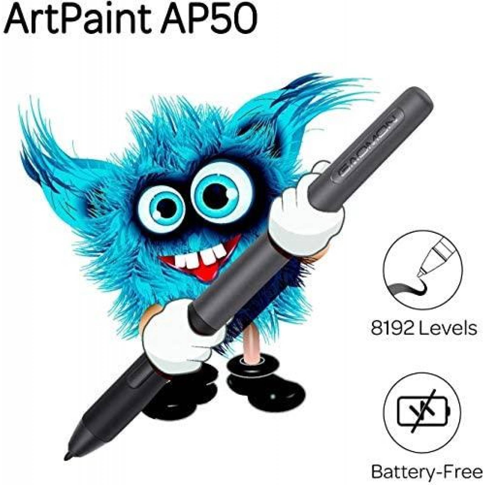 Tablet GAOMON PD156 Pro 15.6'' 9 teclas Express -Negro