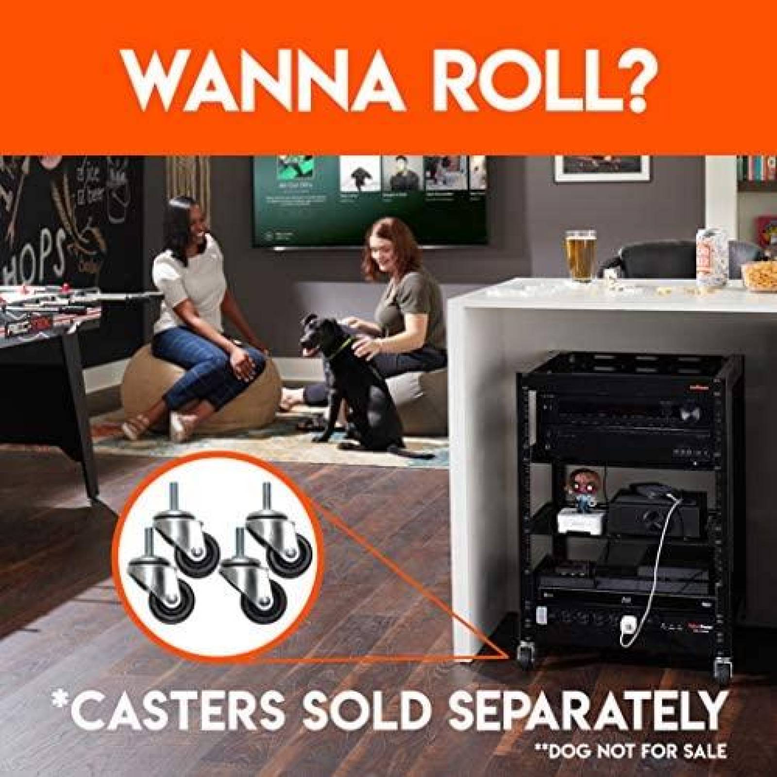 Estante ECHOGEAR EGAV-PROF20 Abierto 2 Ventilados 4 Postes