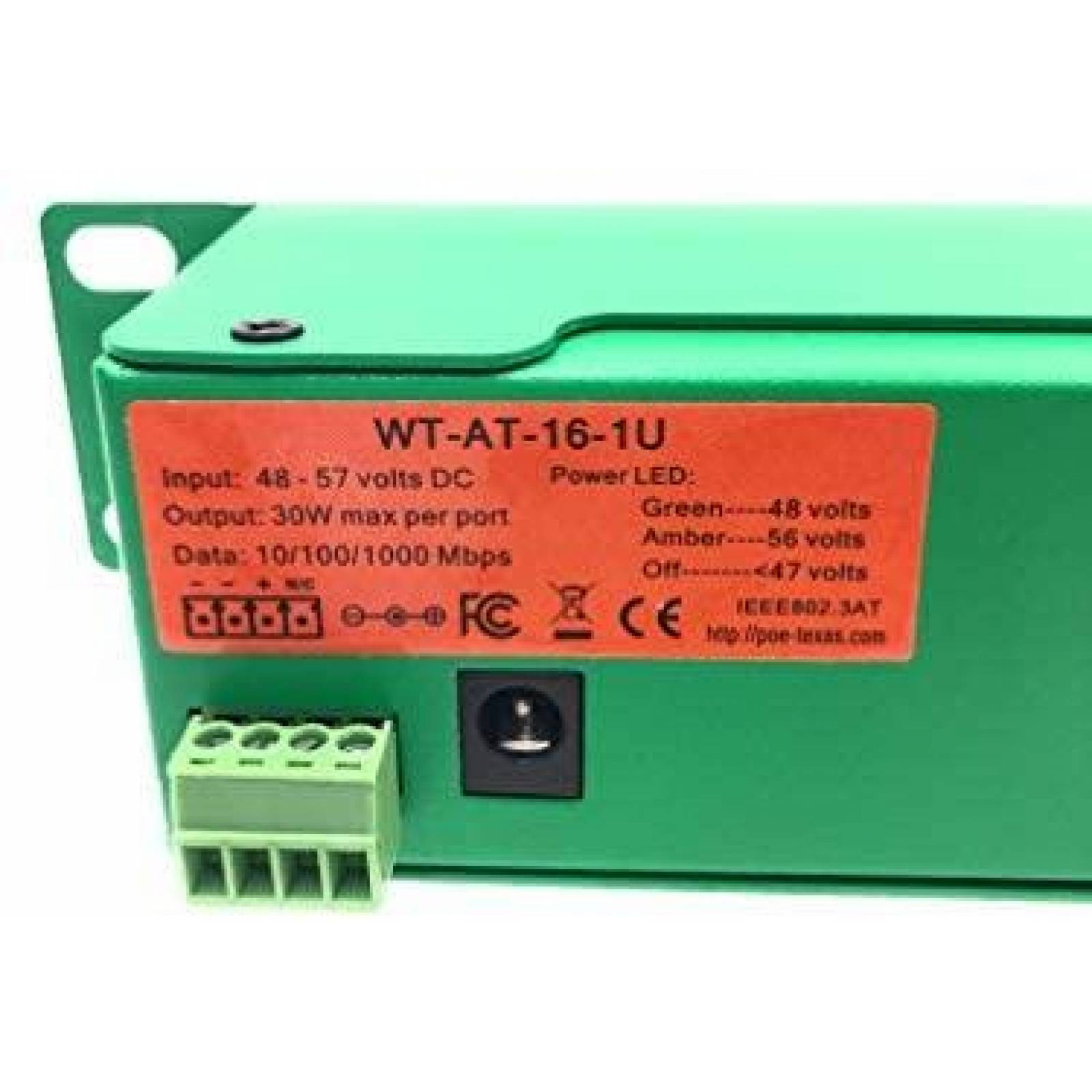 Puerto Electronico PoE Texas 16 Entradas 802.3at Gigabit