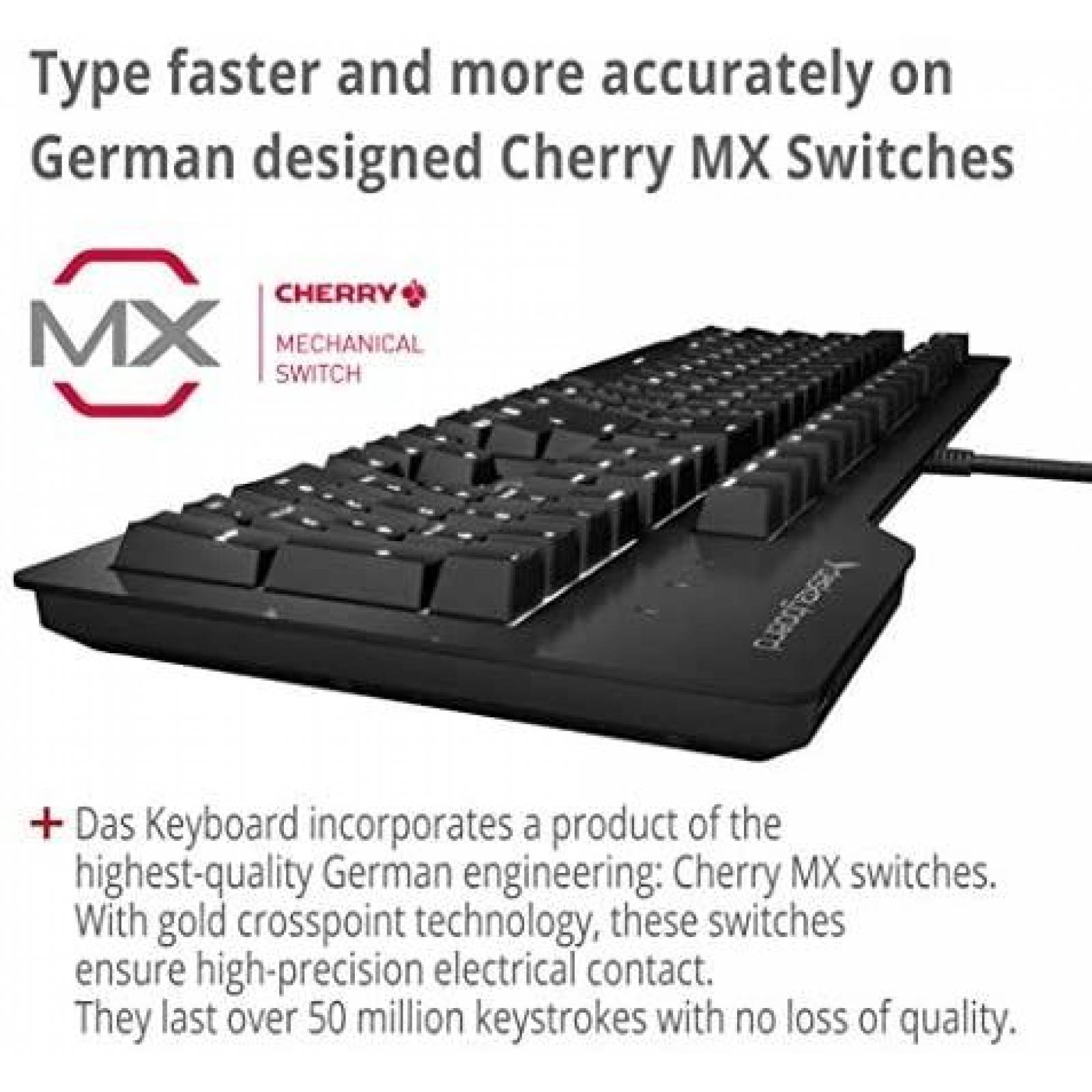 Teclado Das Keyboard Mecanico Cherry MX Retroiluminado
