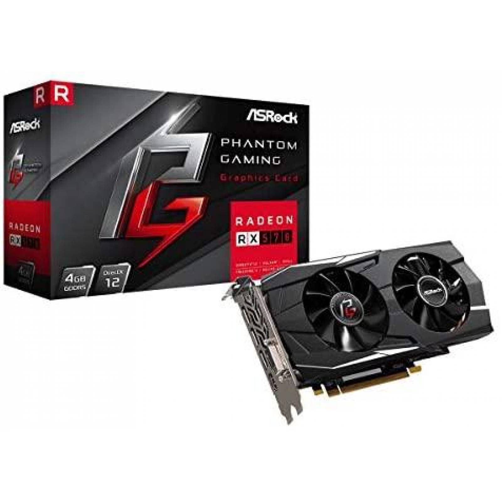 Tarjeta Grafica ASRock Phantom Gaming Radeon RX 570