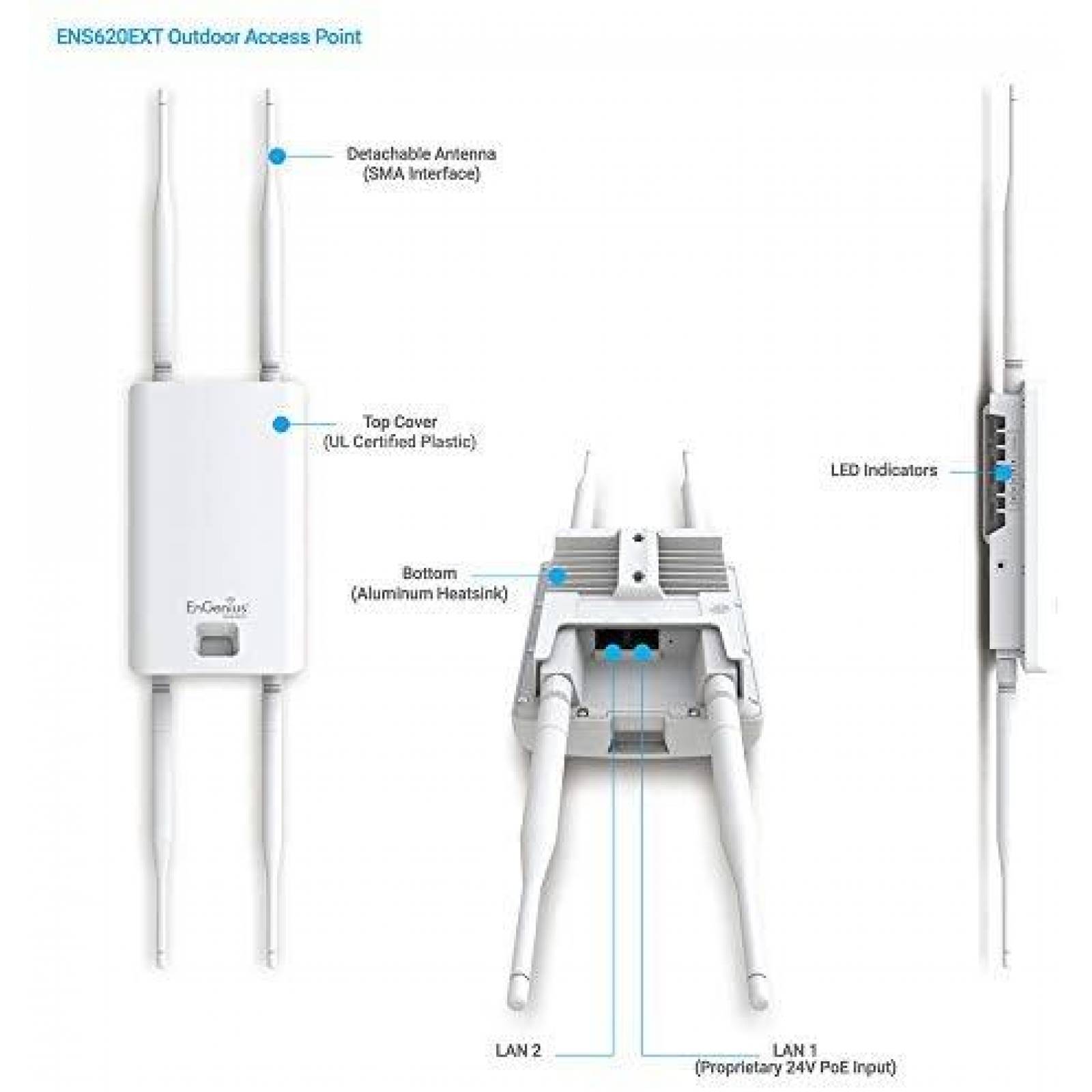 Punto de Acceso Inalambrico EnGenius Technologies ENS620EXT