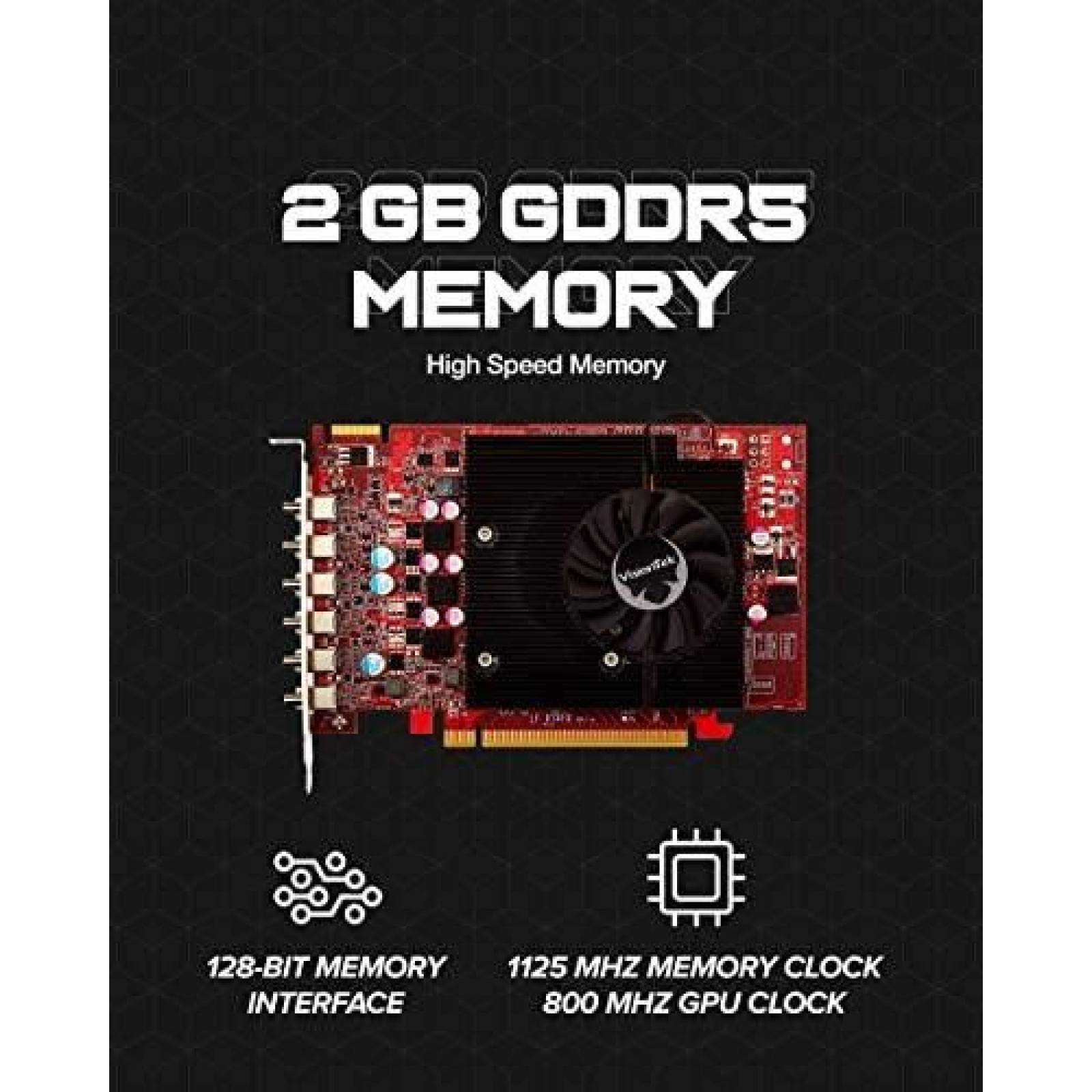 Tarjeta Grafica VisionTek Radeon HD 7750 2GB GDDR5 6 4k