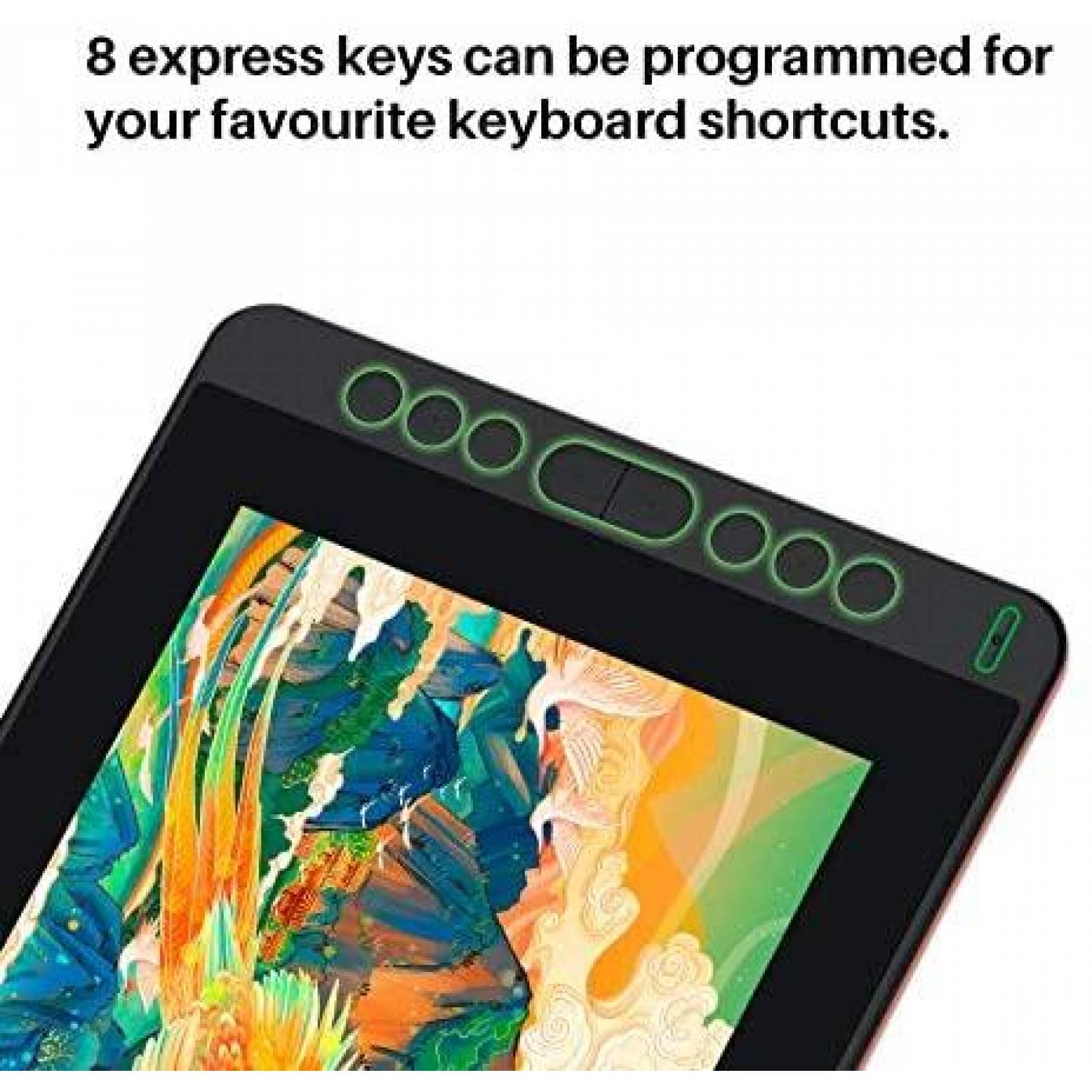 Tablet de Dibujo HUION Kamvas 12 2021 Conectividad 3 en 1