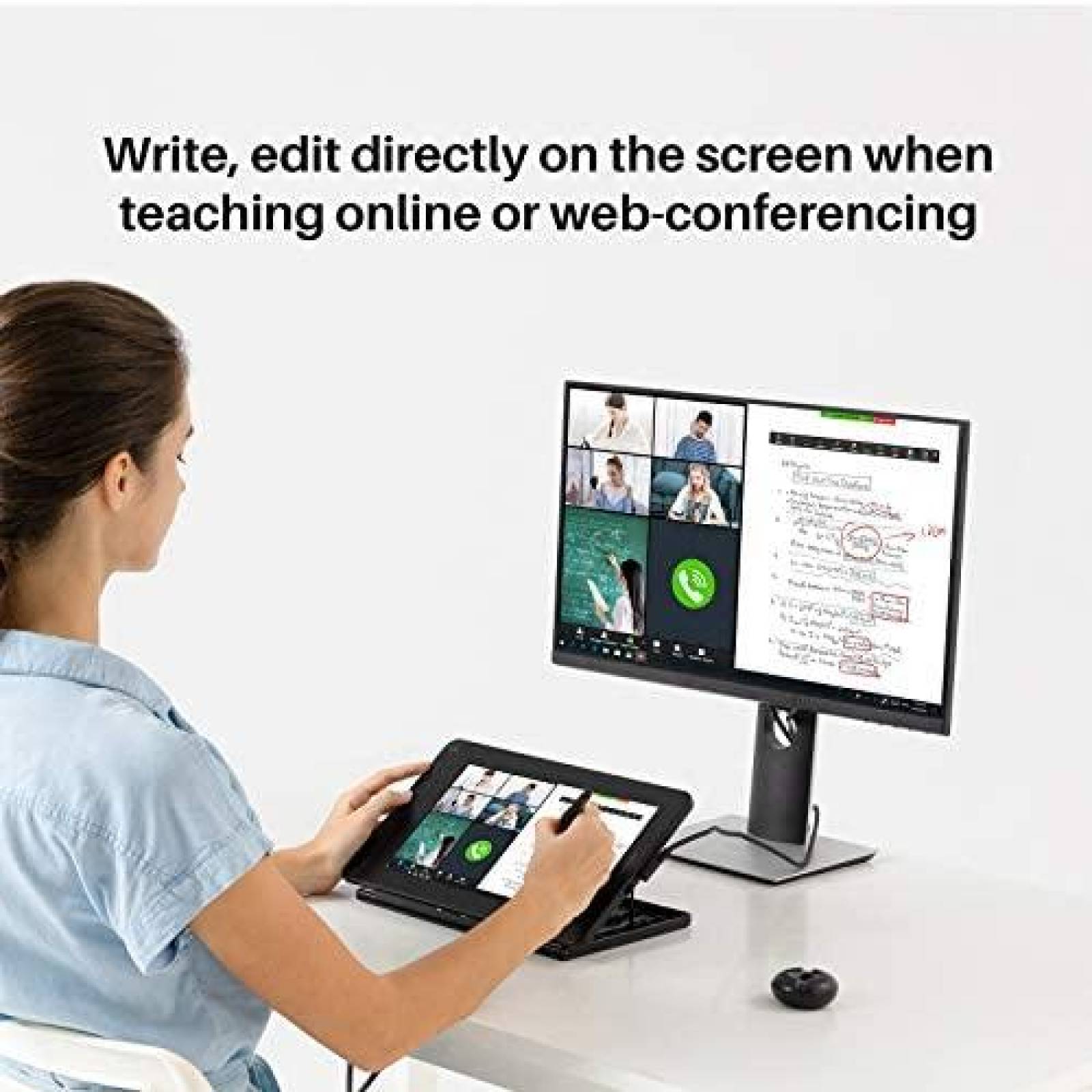 Tablet de Dibujo HUION Kamvas 12 2021 Conectividad 3 en 1