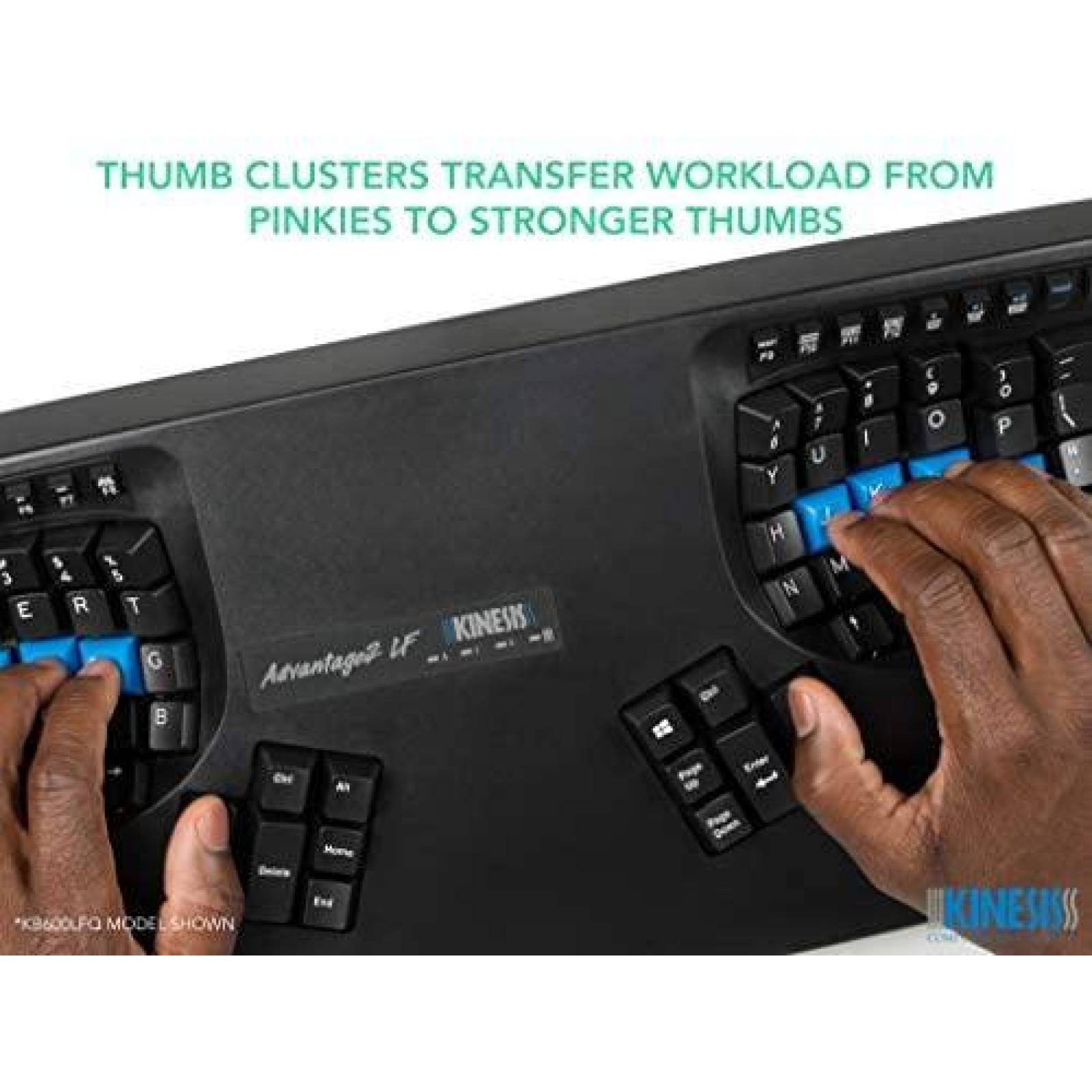 Teclado Kinesis Advantage2 Quiet LF Cherry MX Ergonomico